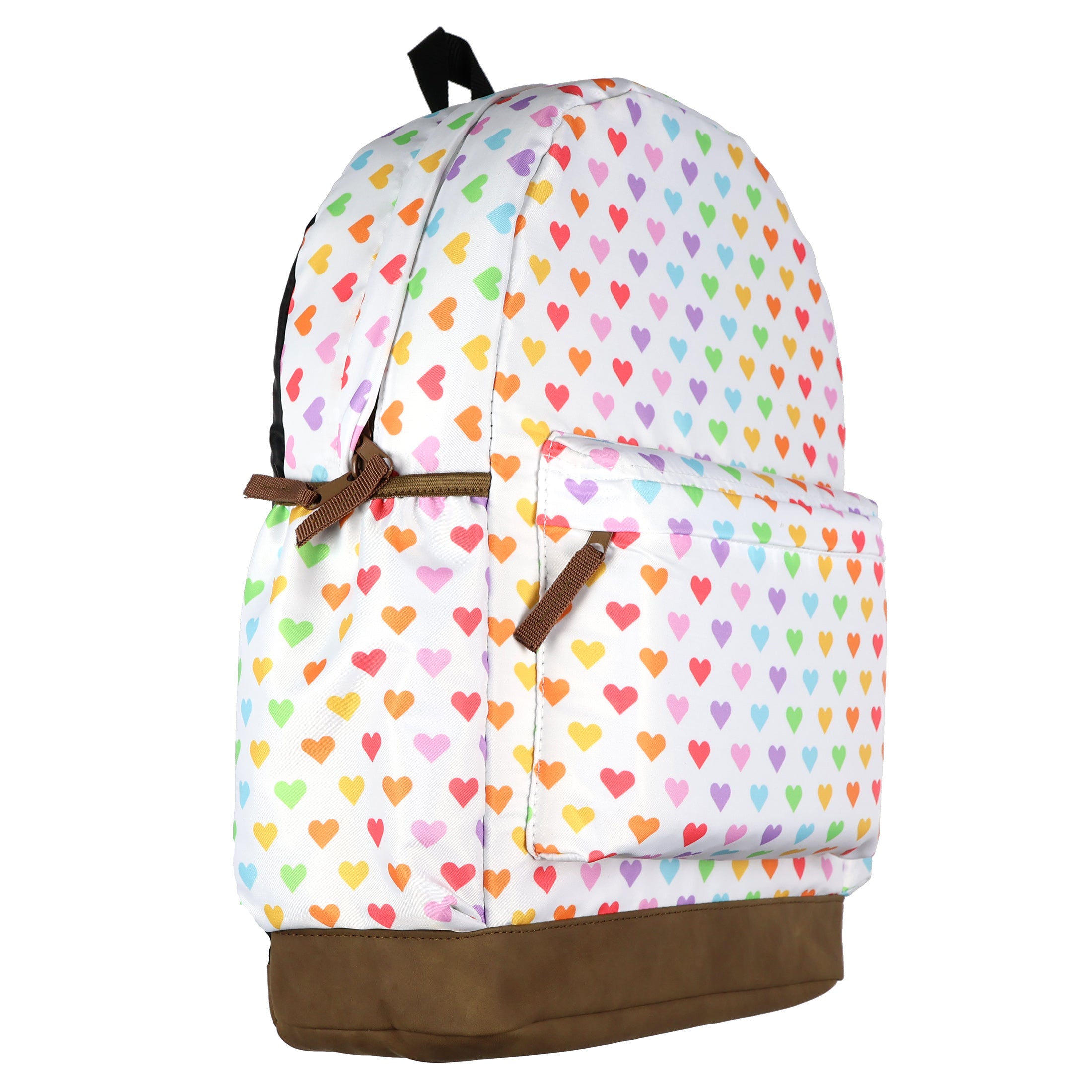 PJammy Rainbow Hearts Backpack All-Over Design 16" Book Bag School