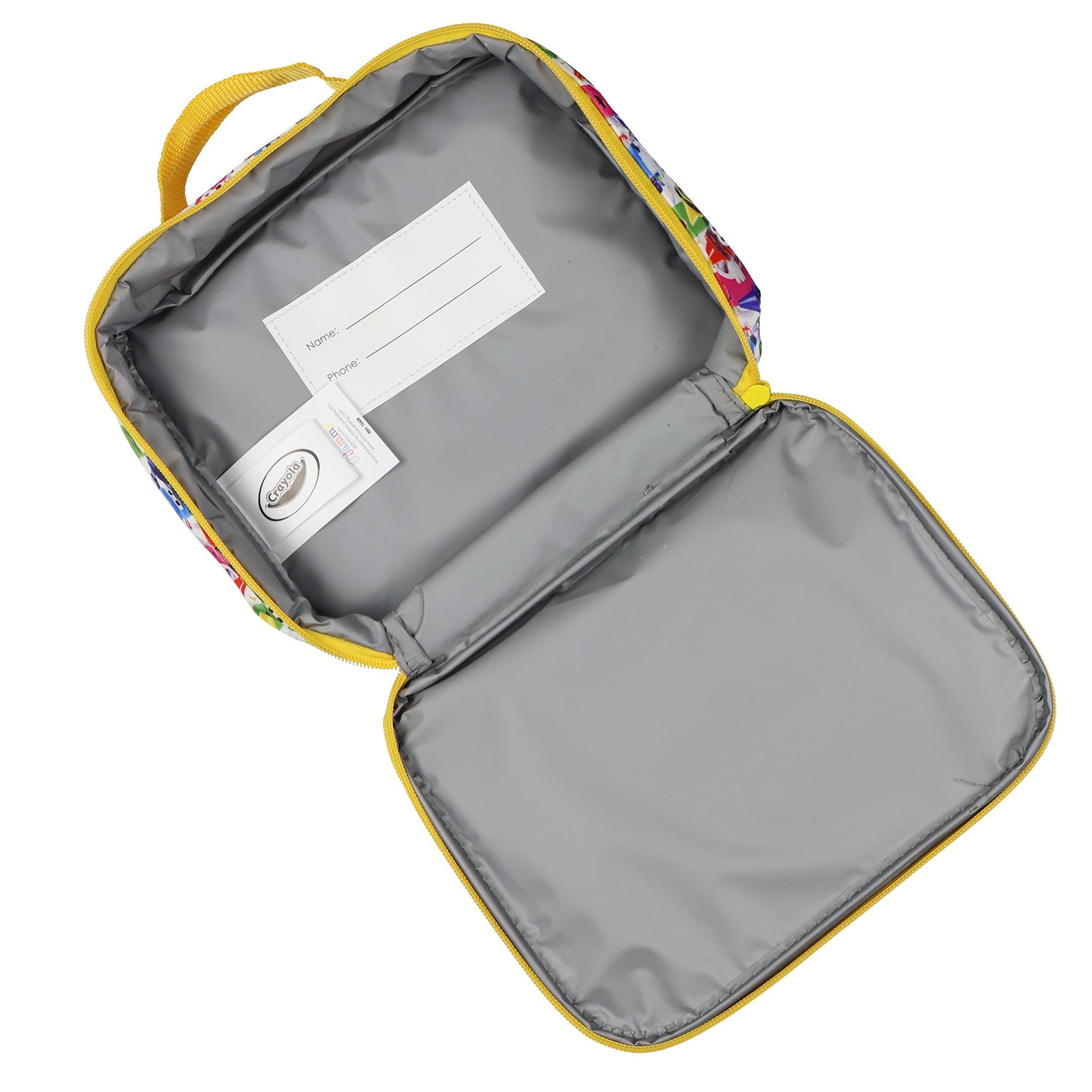 Crayola Crayon Crew Backpack 3-Piece Set with Detachable Lunch Box Pencil Case