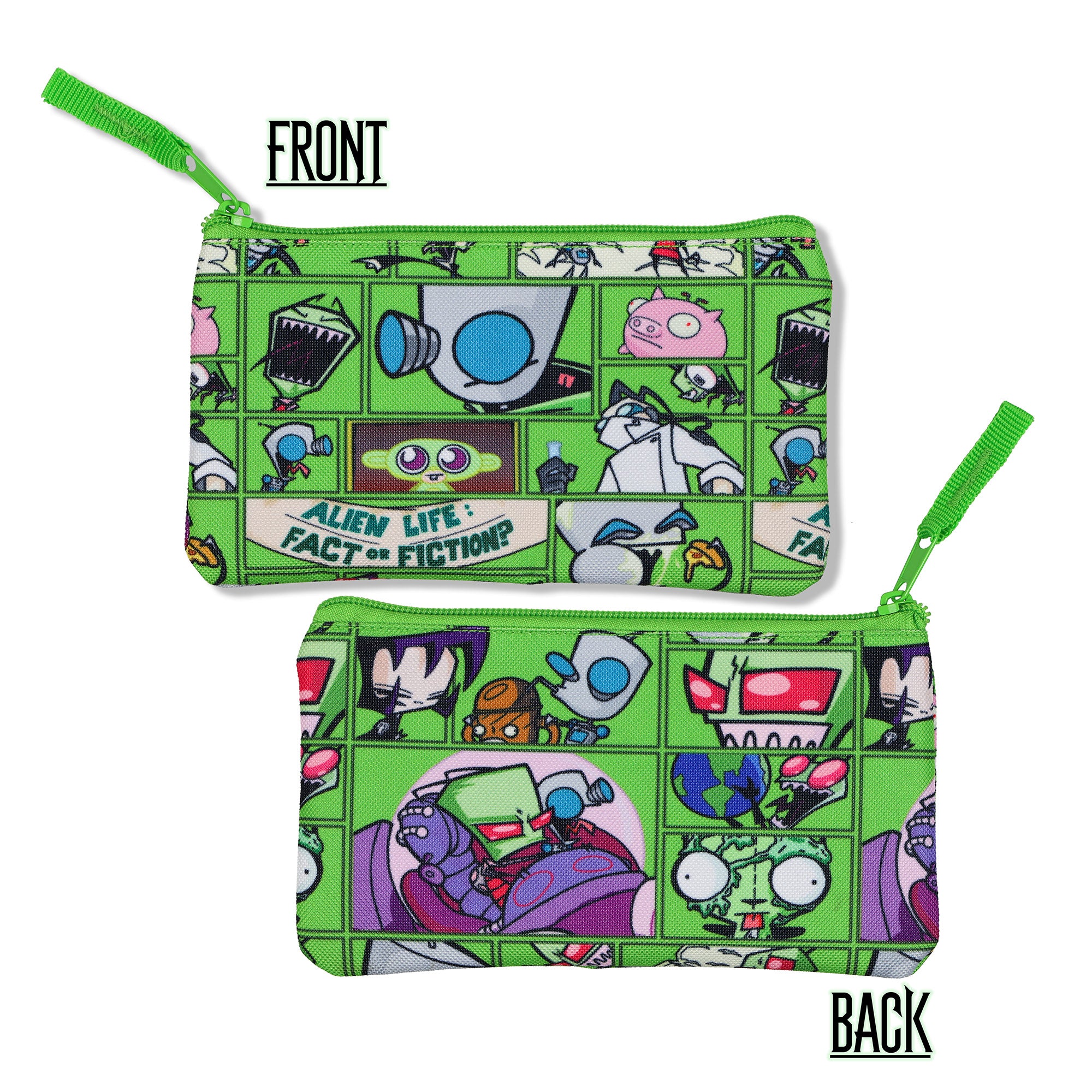 Nickelodeon Invader Zim 5-Piece Backpack with Lunch Box Pencil Case 16" Book Bag