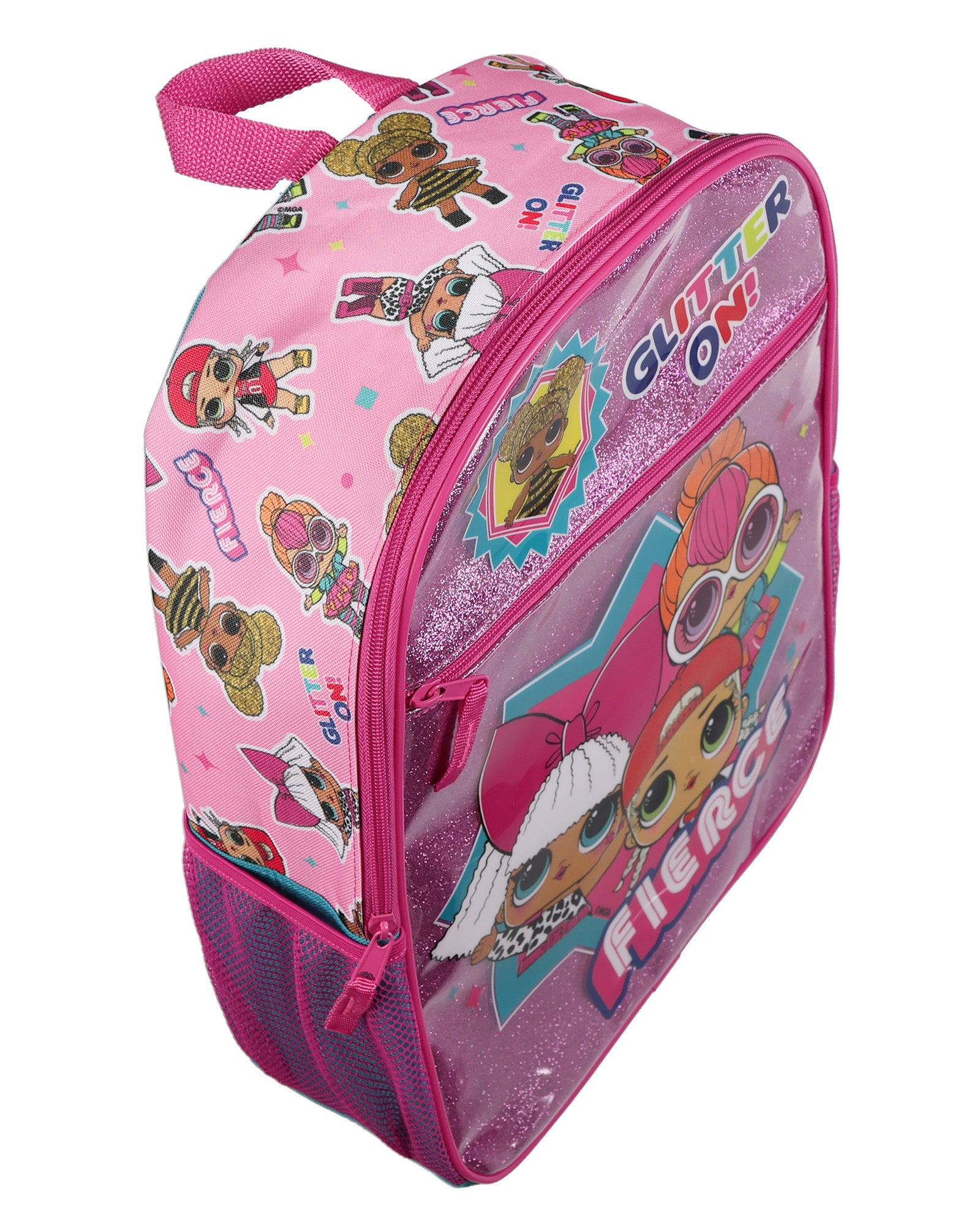 LOL Surprise Backpack 16" Glitter On! Queen B Diva Neon Q.T. M.C. Swag Book Bag