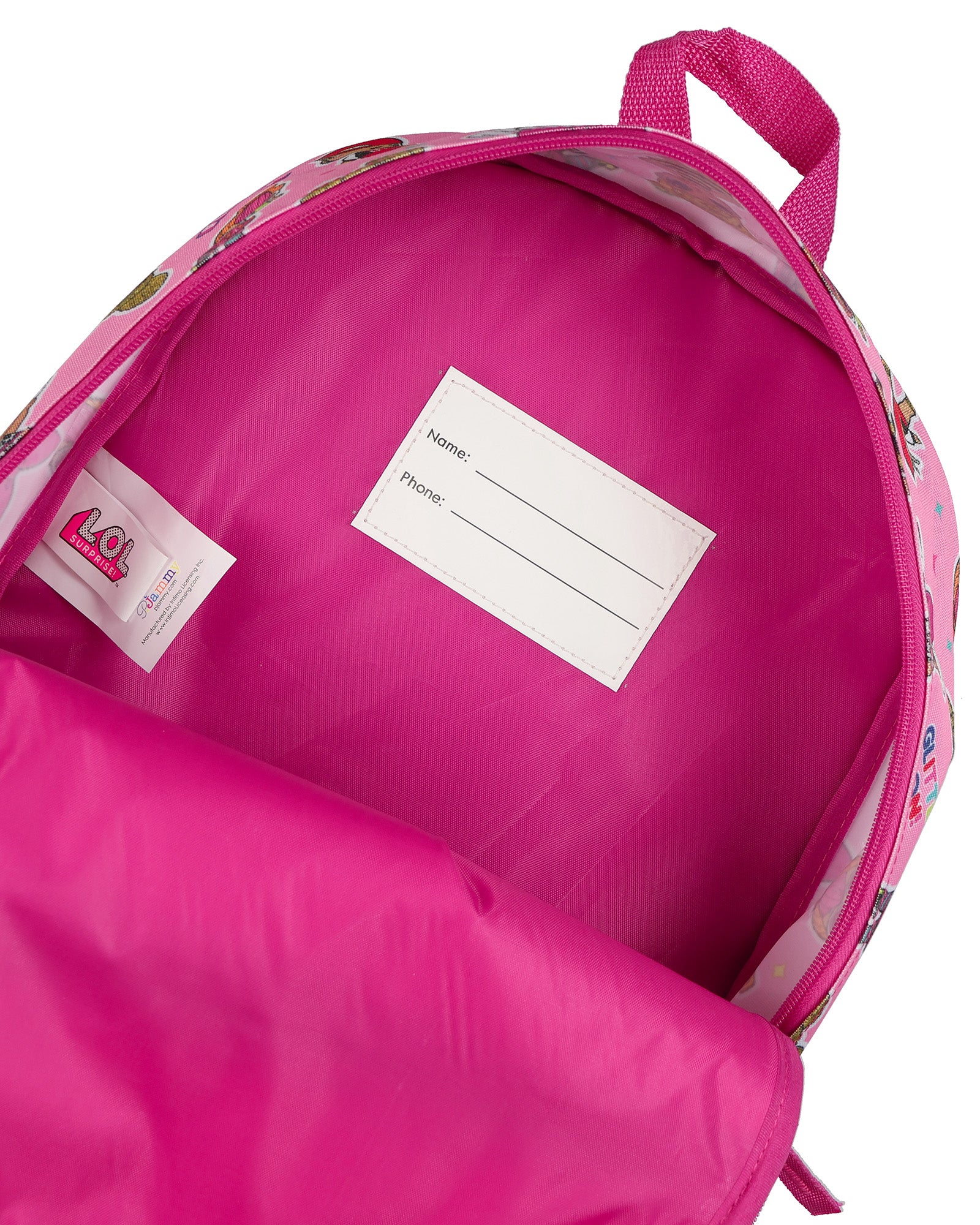 LOL Surprise Backpack 16" Glitter On! Queen B Diva Neon Q.T. M.C. Swag Book Bag