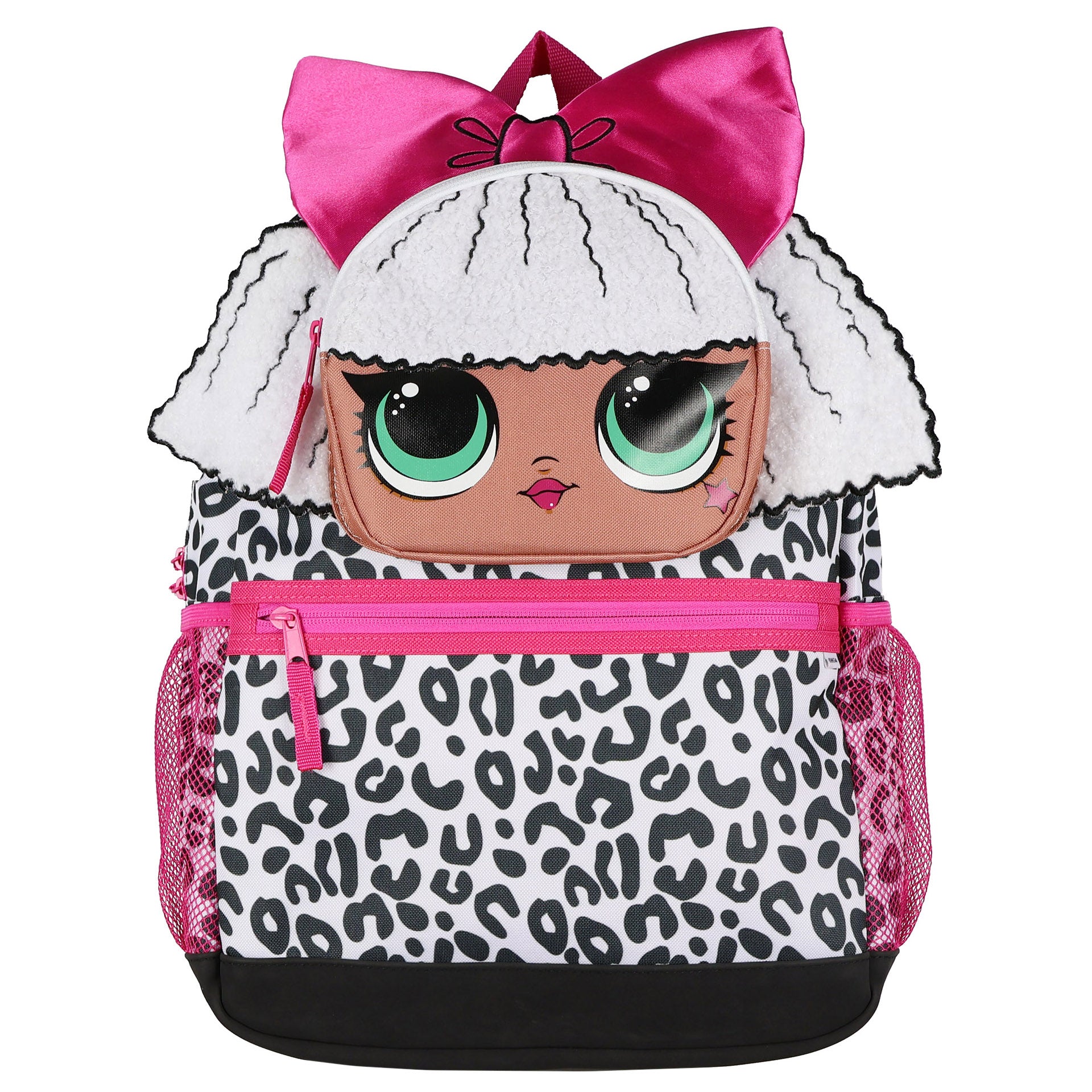 LOL Surprise! Backpack 16" Diva 3D Character Book Bag With Adjustable Straps