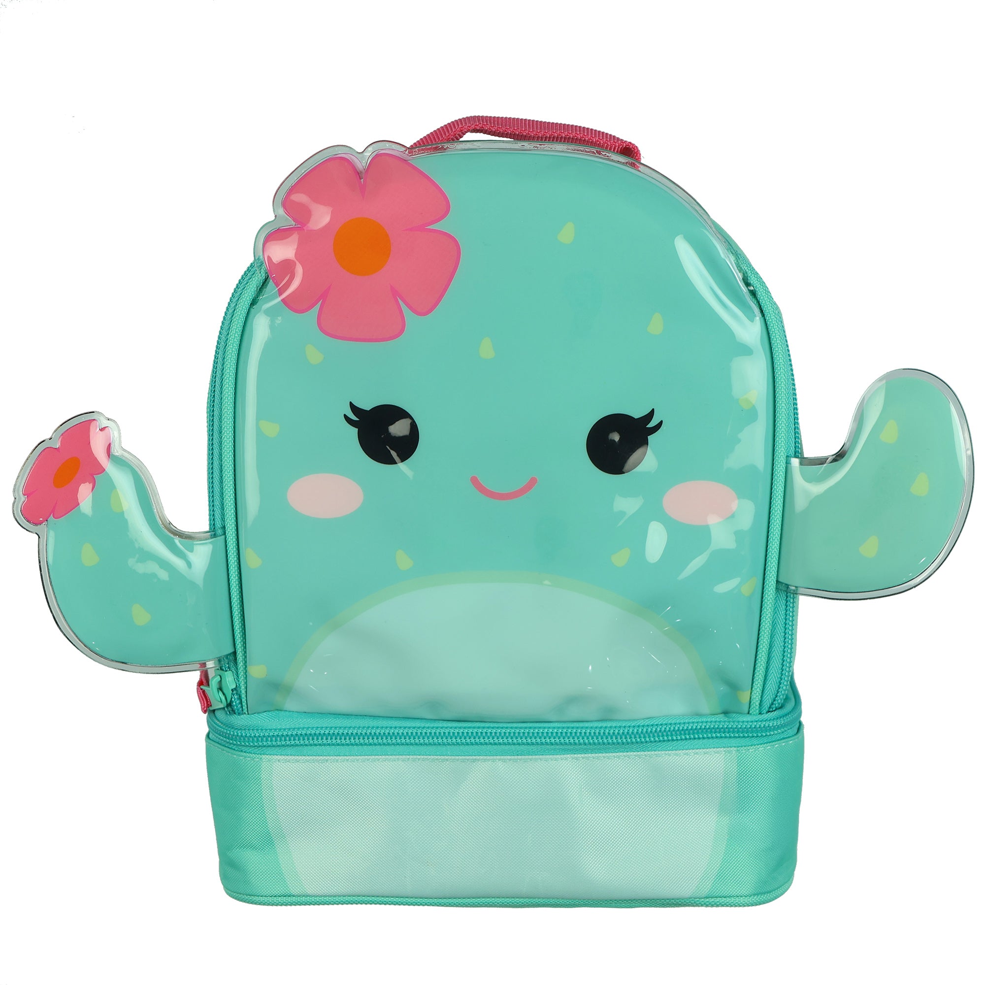 Squishmallows Lunch Box 10" Graciela the Cactus Dual Compartment Insulated Bag