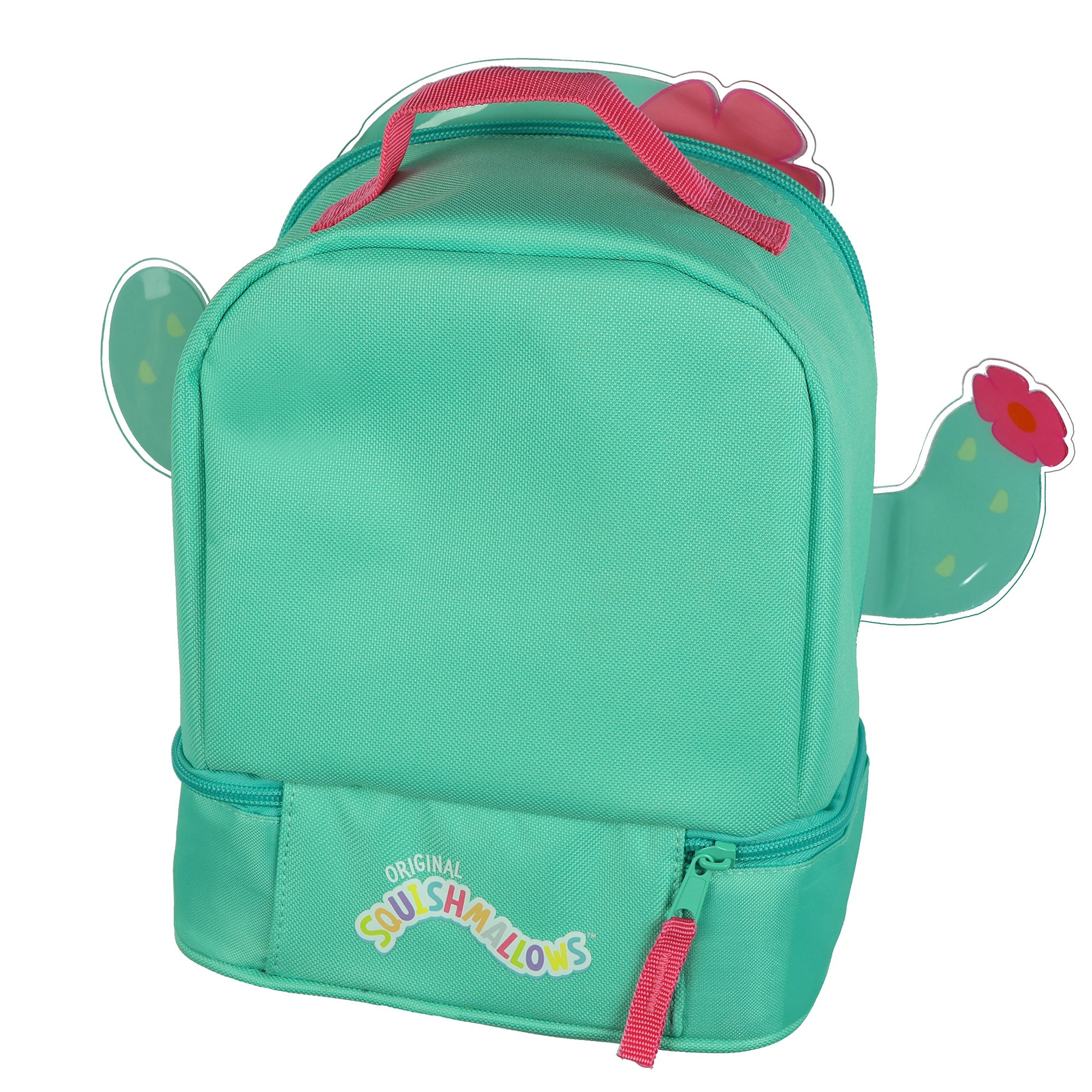 Squishmallows Lunch Box 10" Graciela the Cactus Dual Compartment Insulated Bag