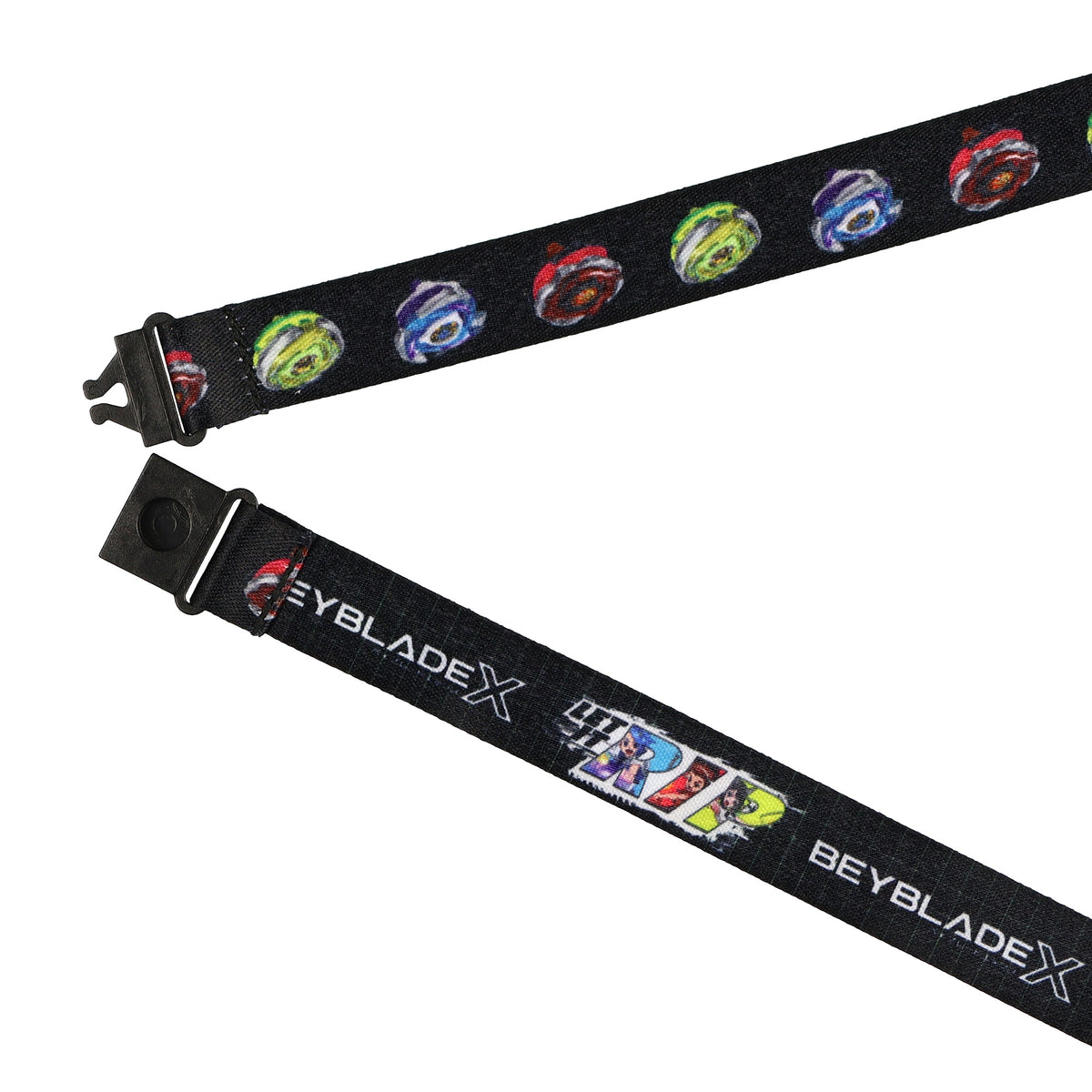 Beyblade X Lanyard Clear ID Badge Holder with Breakaway Clasp and Charm