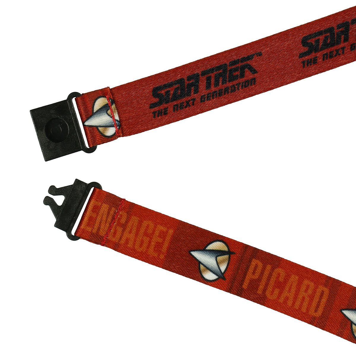 Star Trek Lanyard The Next Generation Jean-Luc Picard ID Badge Holder