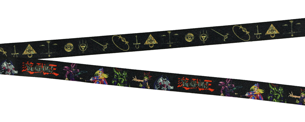 Yu-Gi-Oh! Anime Lanyard Clear ID Badge Holder with Breakaway Clasp and Charm