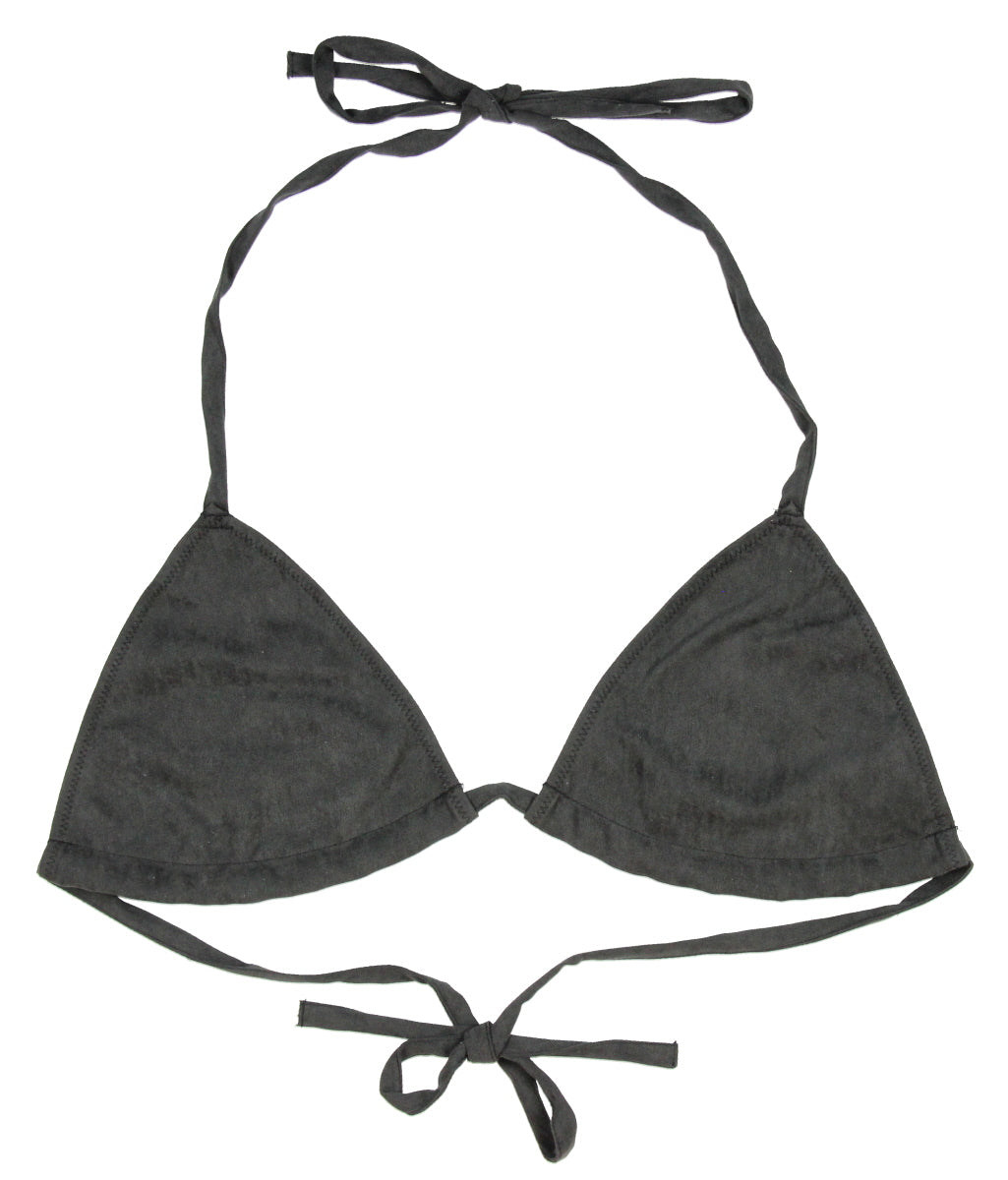 Intimo Womens Faux Suede Self Tie Close Bras