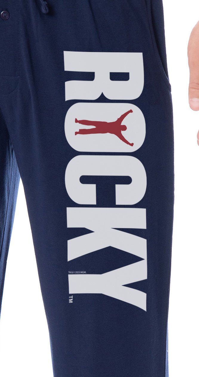 Rocky Mens' Balboa Movie Film Title Logo Character Sleep Pajama Pants