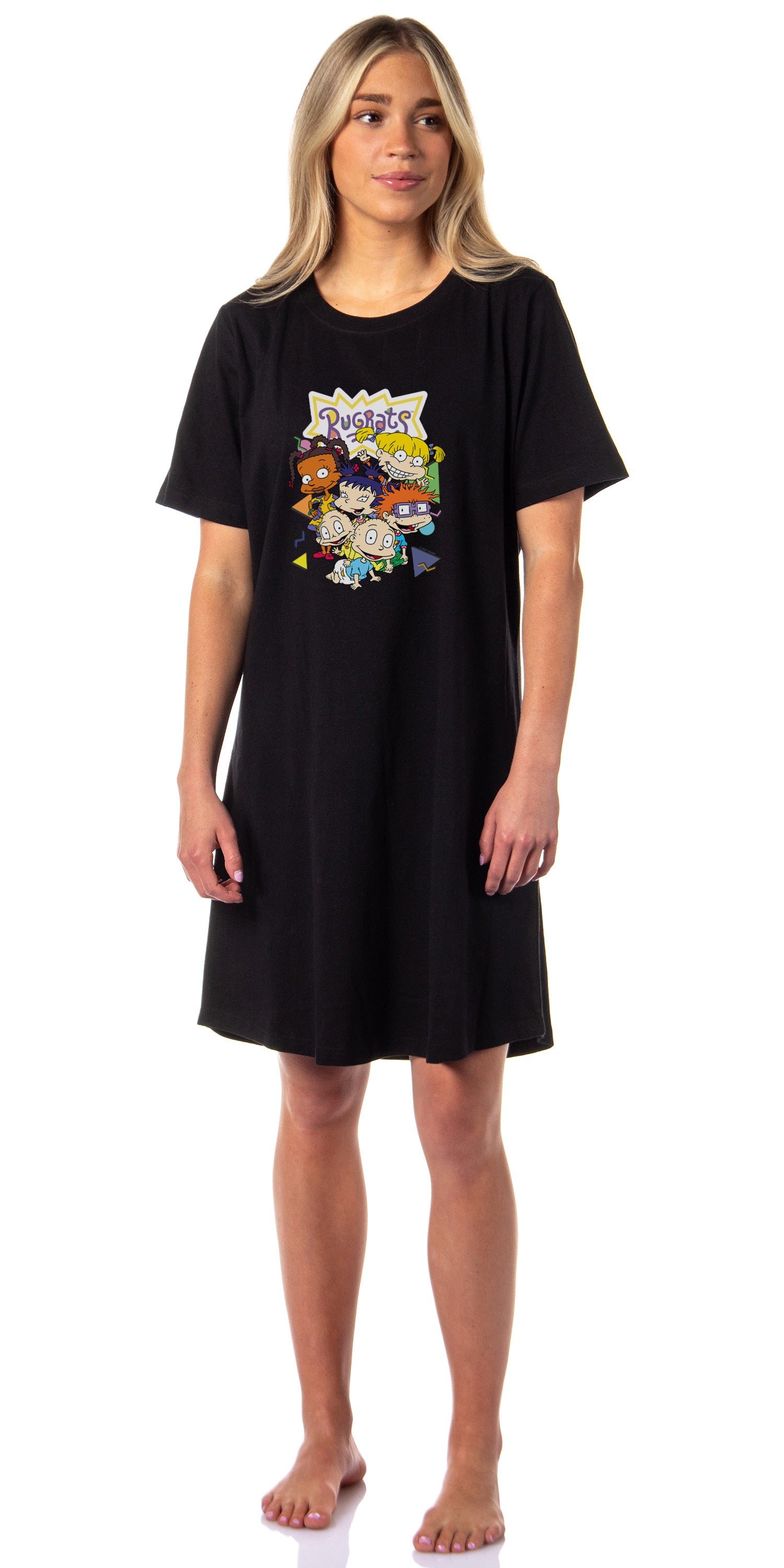 Nickelodeon Women's Rugrats Cartoon Nightgown Sleep Pajama Dress