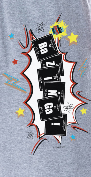 The Big Bang Theory Mens' Bazinga! Periodic Table Sleep Pajama Pants