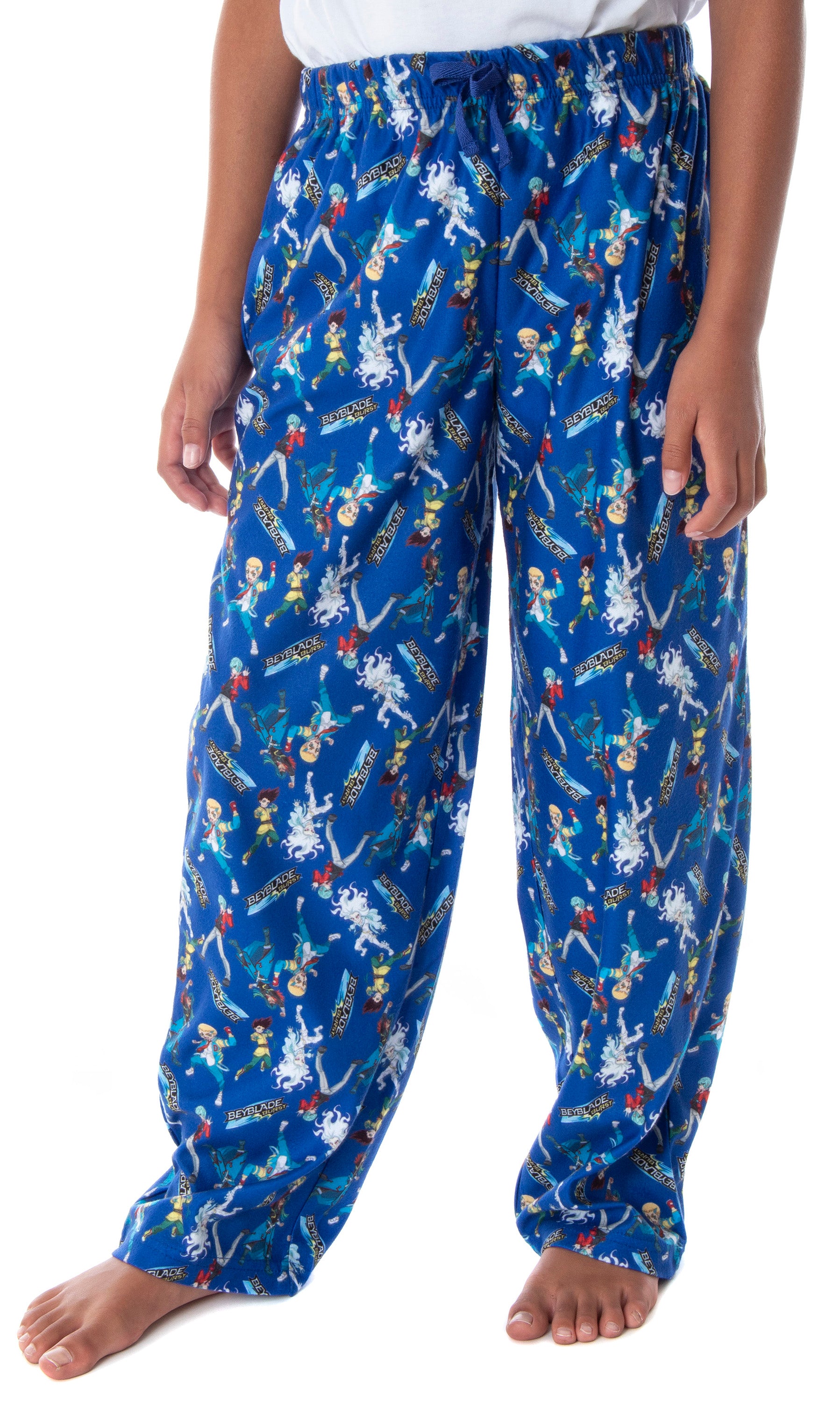 Beyblade Burst Rise Boys' Spinner Tops Allover Character Kids Pajama Pants