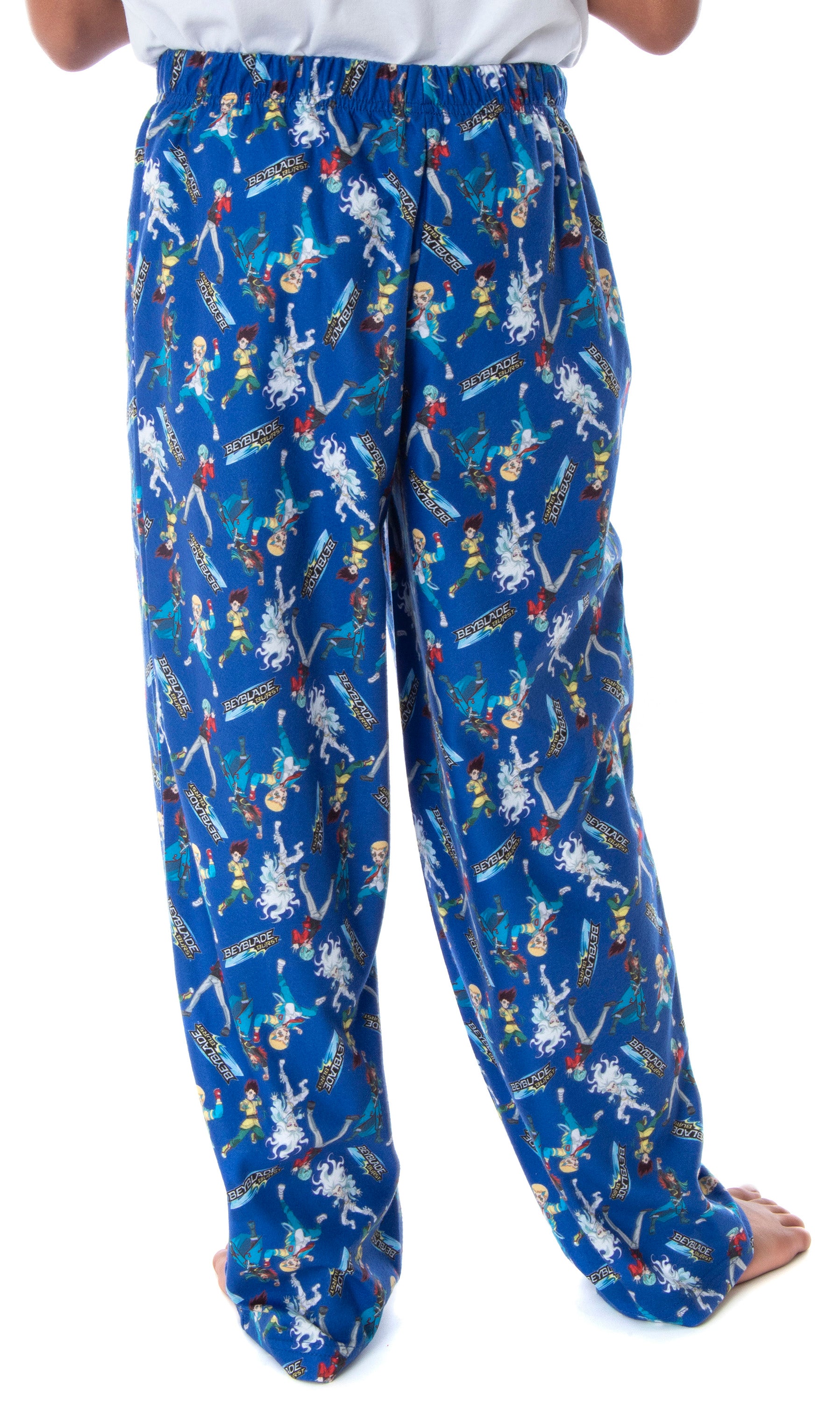 Beyblade Burst Rise Boys' Spinner Tops Allover Character Kids Pajama Pants