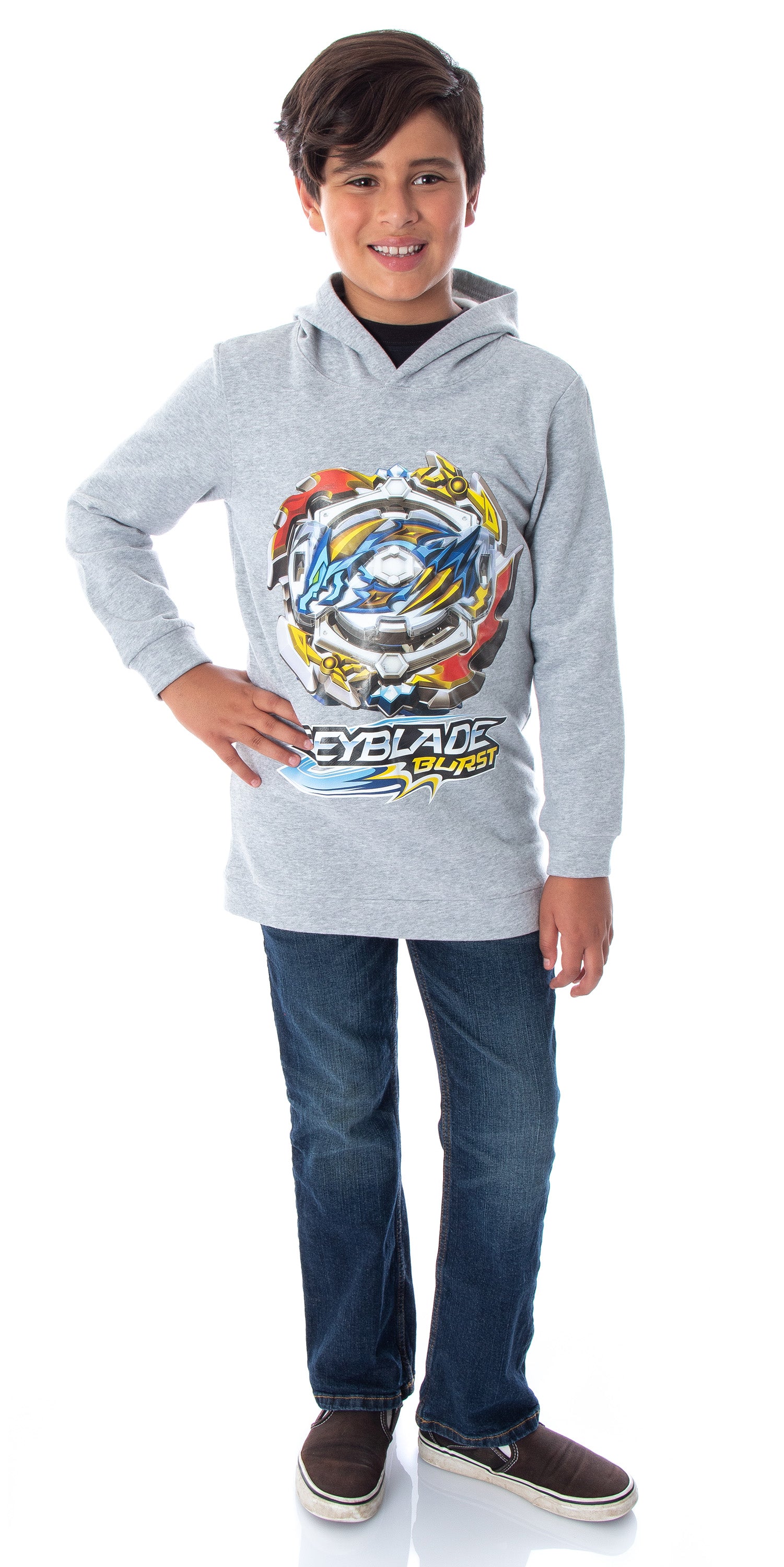 Beyblade Burst Boys' Ace Dragon Spinner Top Pullover Sweatshirt Hoodie