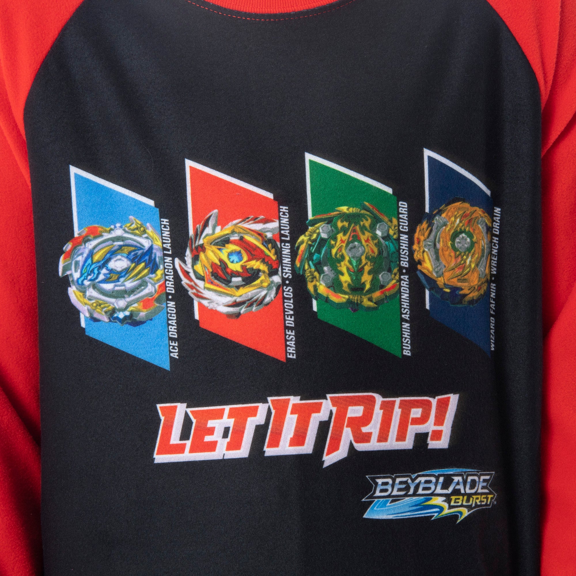 Beyblade Burst Boys' Spinner Tops Fafnir Let It Rip! 2 Piece Pajama Set