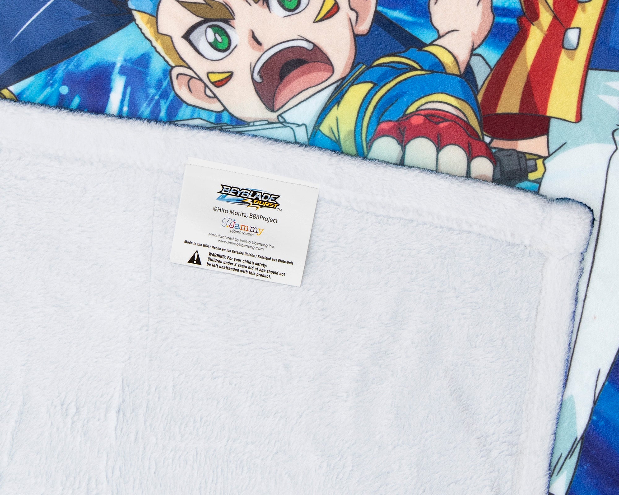 Beyblade Burst Rise Spinner Tops Launch Time Anime Characters Silk Touch Plush Throw Blanket