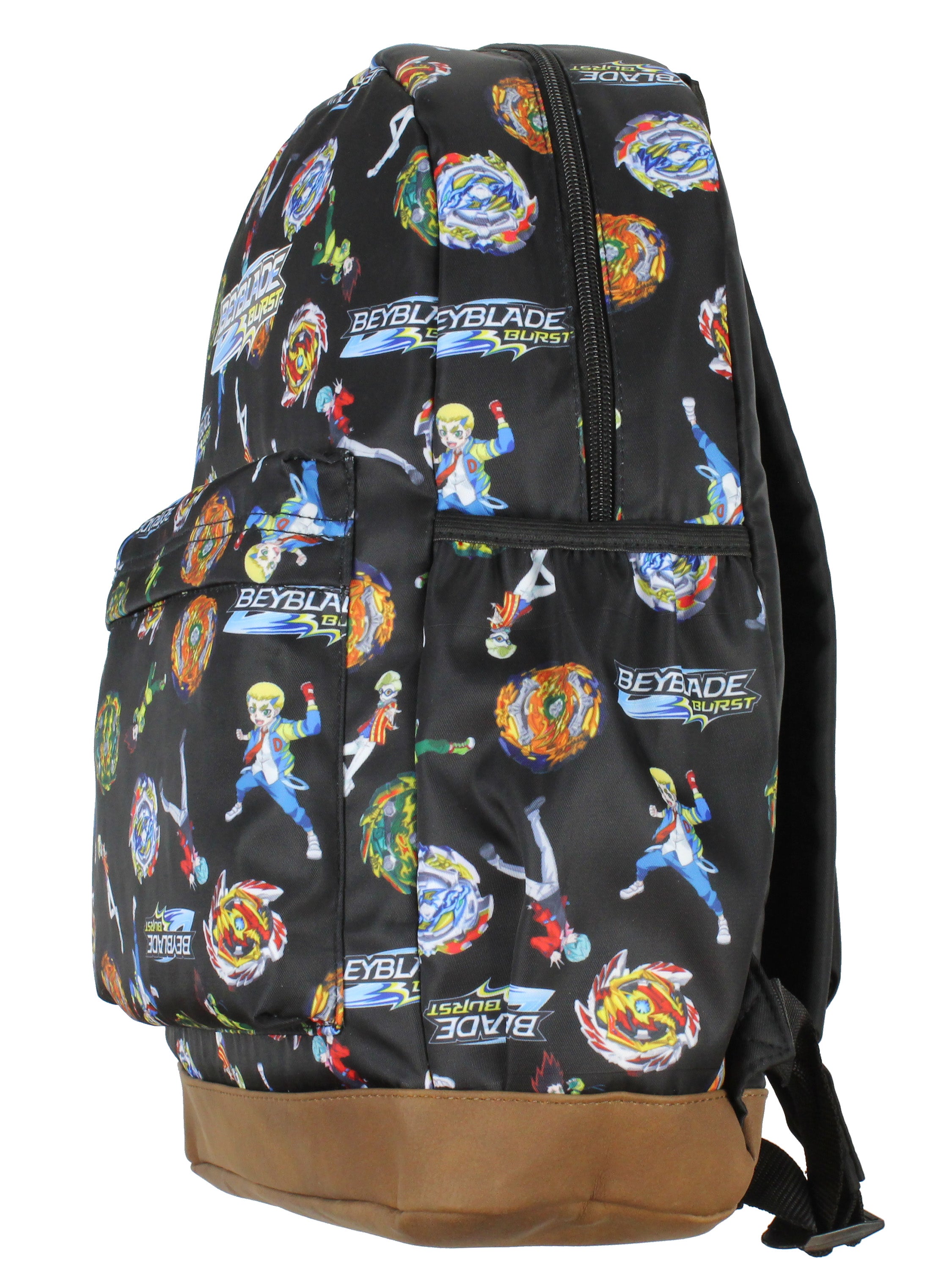 Beyblade Burst Spinner Top Allover Characters Pattern School Book Bag Backpack