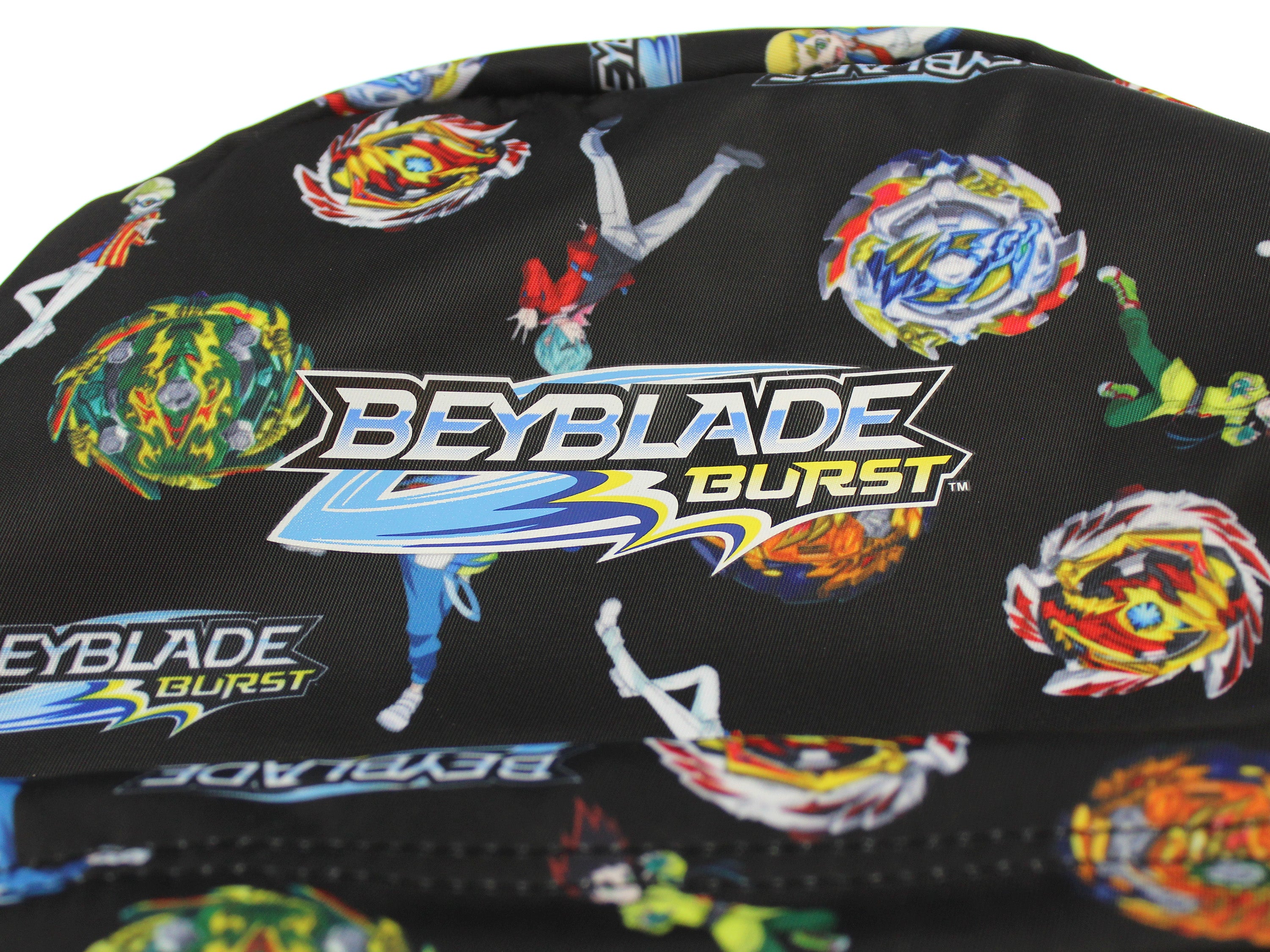 Beyblade Burst Spinner Top Allover Characters Pattern School Book Bag Backpack
