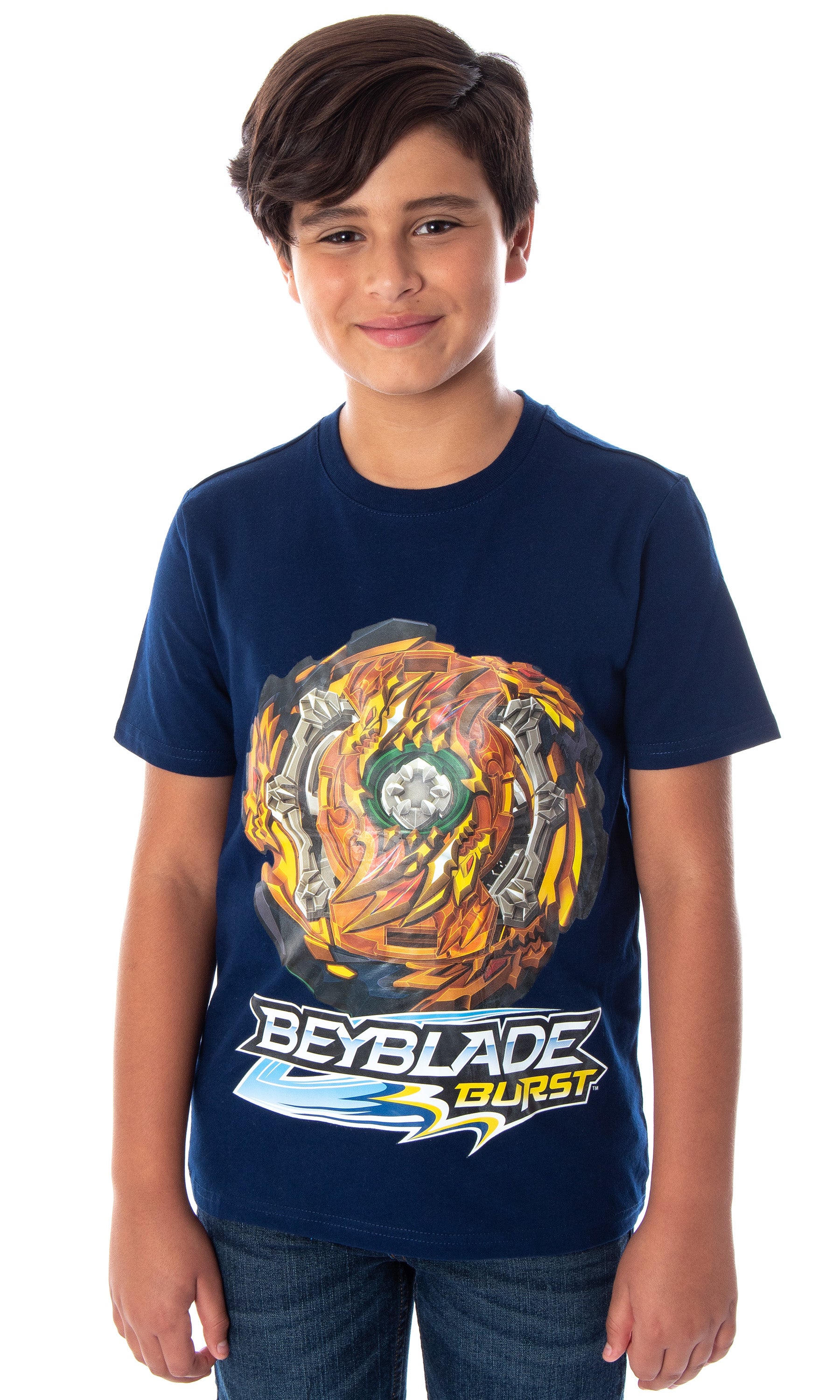 Beyblade Burst Boys' Wizard Fafnir Spinner Top Kids Short Sleeve T-Shirt