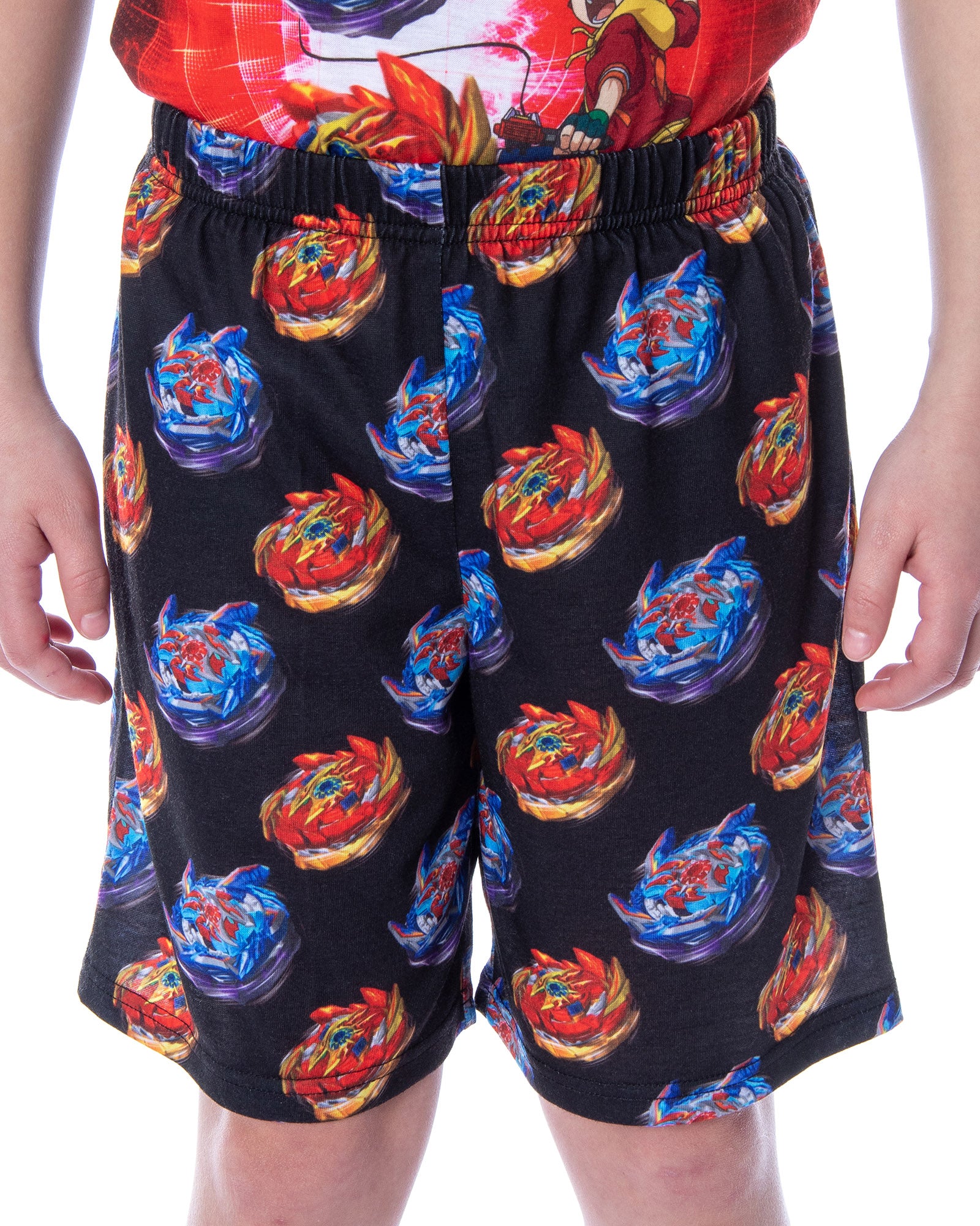 Beyblade Burst Surge Boys' Hikaru and Hyuga Shirt and Shorts Pajama Set