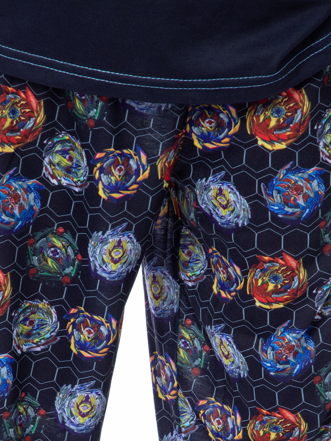 Beyblade Burst Boys' Spinner Tops Tossed Print Raglan Sleep Pajama Set