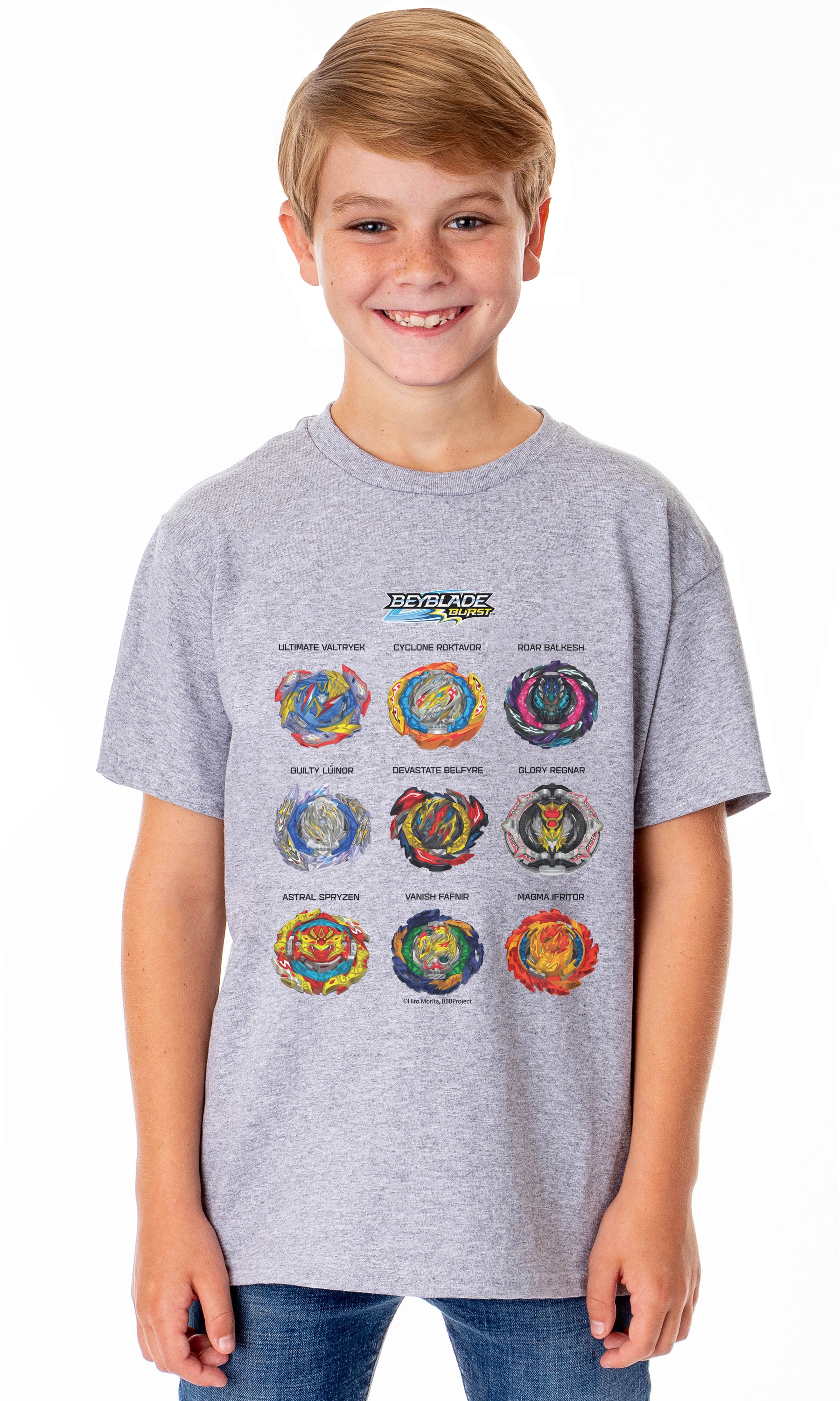 Beyblade Burst TV Show Series Boys' Battle Beyblades Crewneck T-Shirt