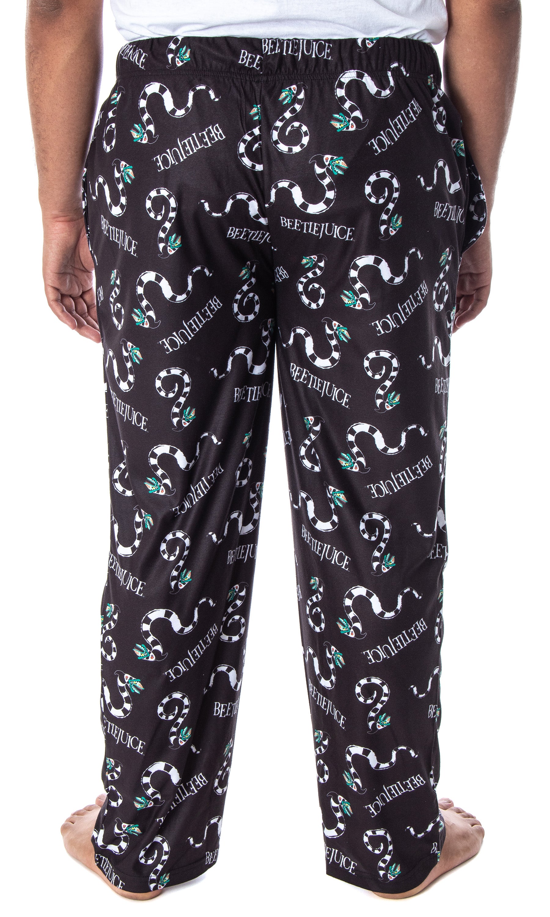 Beetlejuice Men's Allover Sandworm Pattern Lounge Sleep Pajama Pants