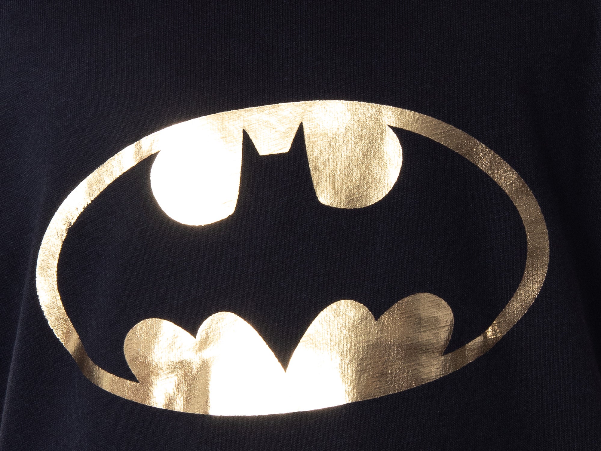 DC Comics Girls' Batman Gold Foil Logo Racerback Tank Shorts Pajama Set