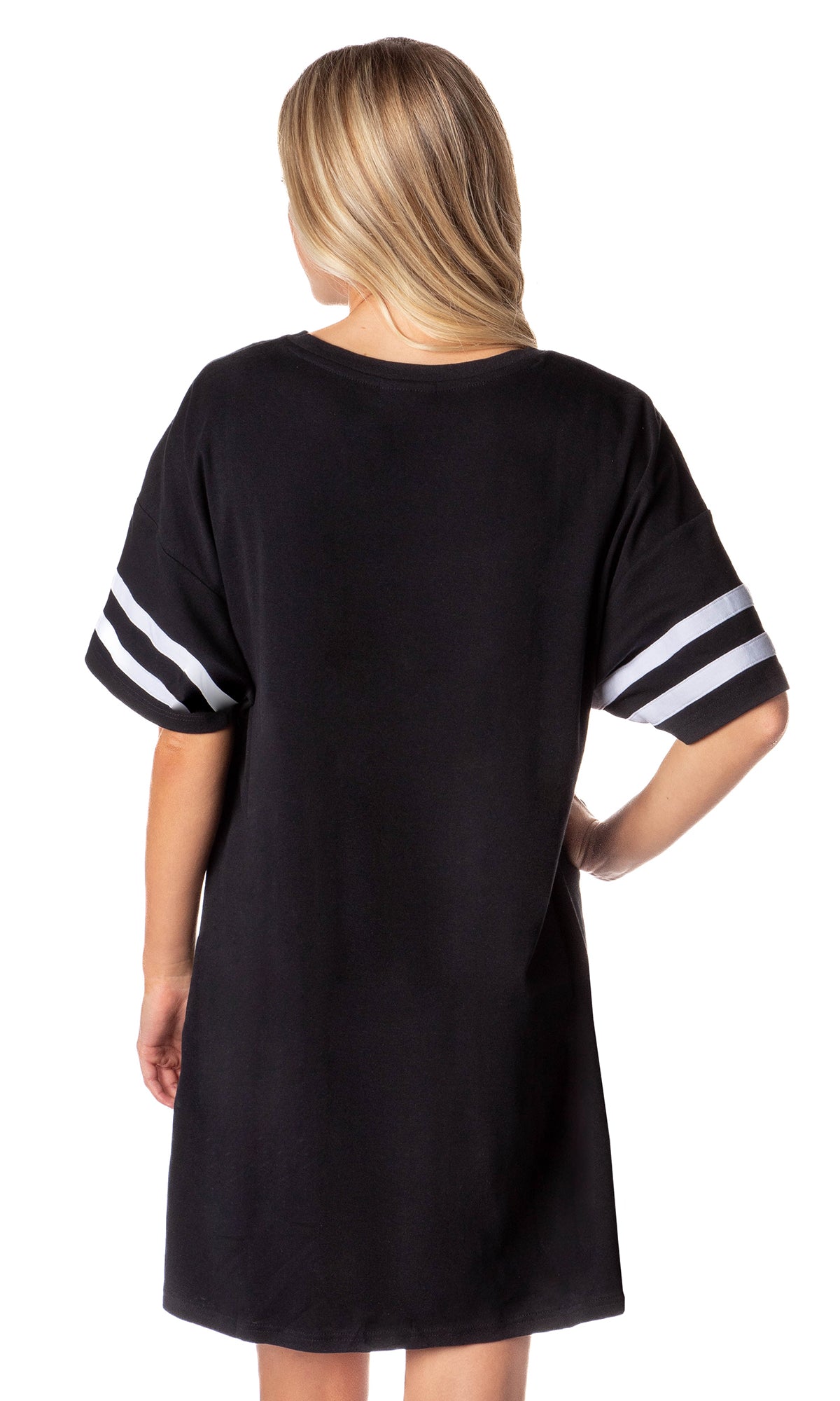 DC Comics Womens' Batman Classic Symbol Nightgown Pajama Shirt Dress
