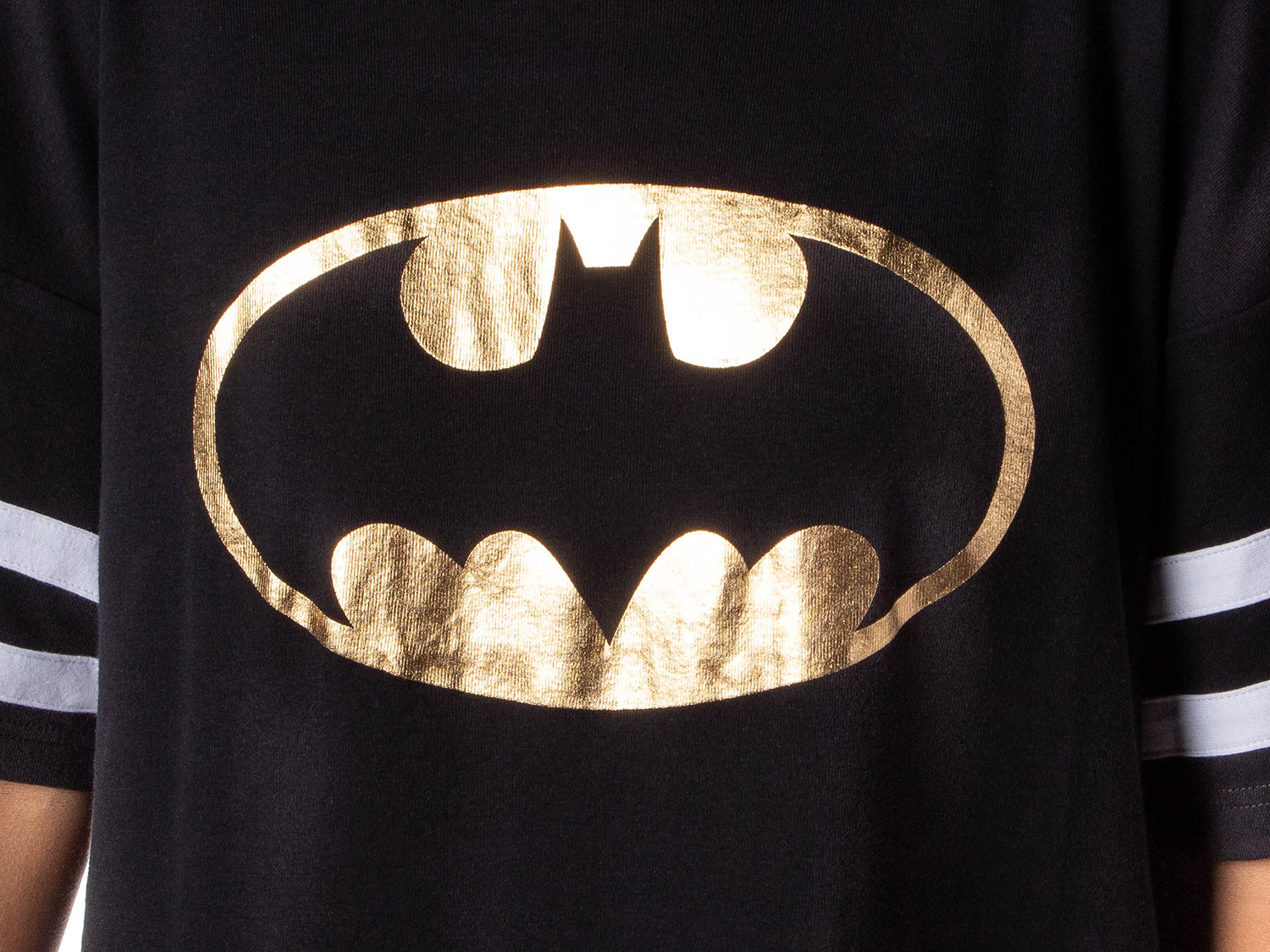 DC Comics Womens' Batman Classic Symbol Nightgown Pajama Shirt Dress