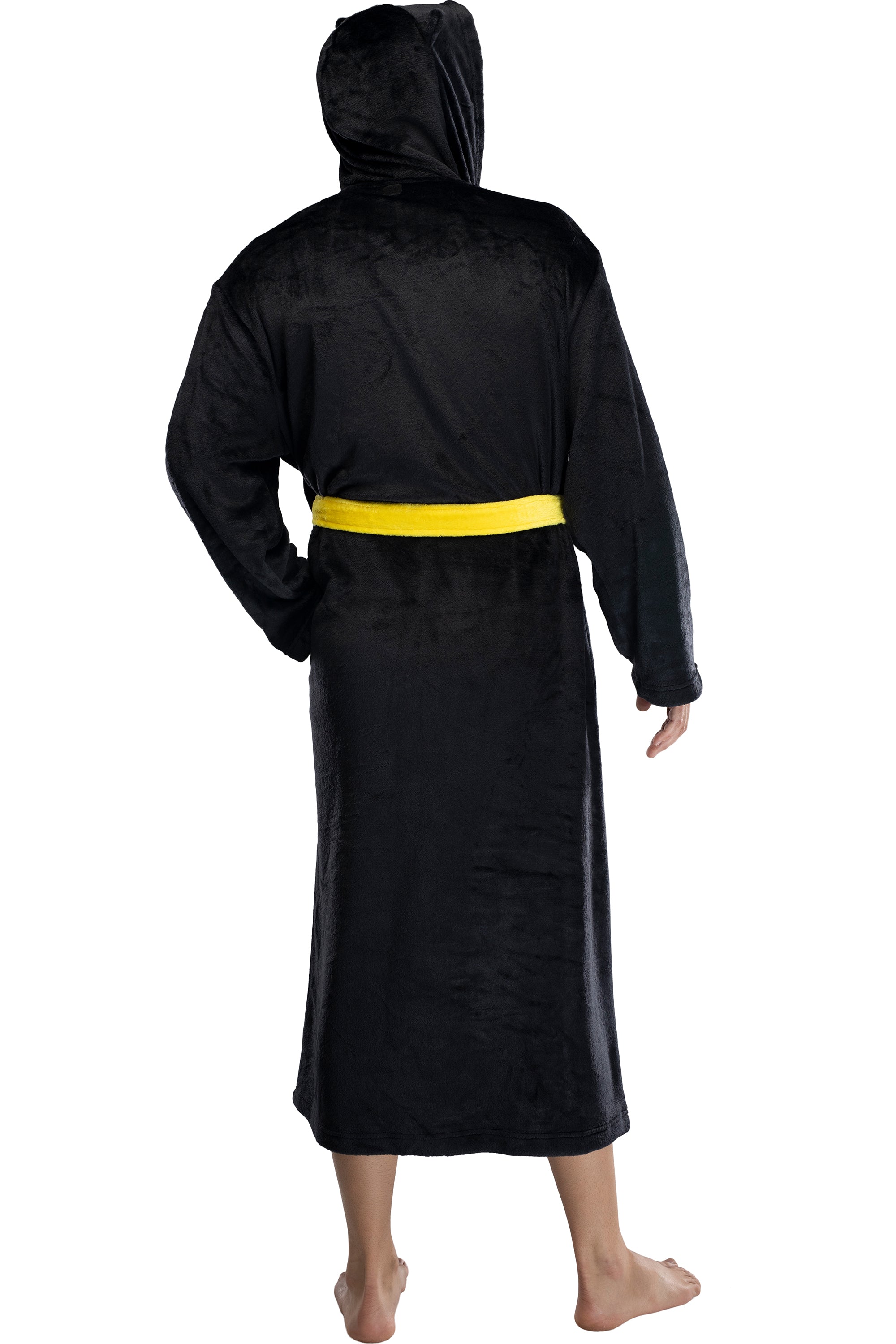 DC Comics Men's Fleece Hooded Costume Robe Pajama Lounge