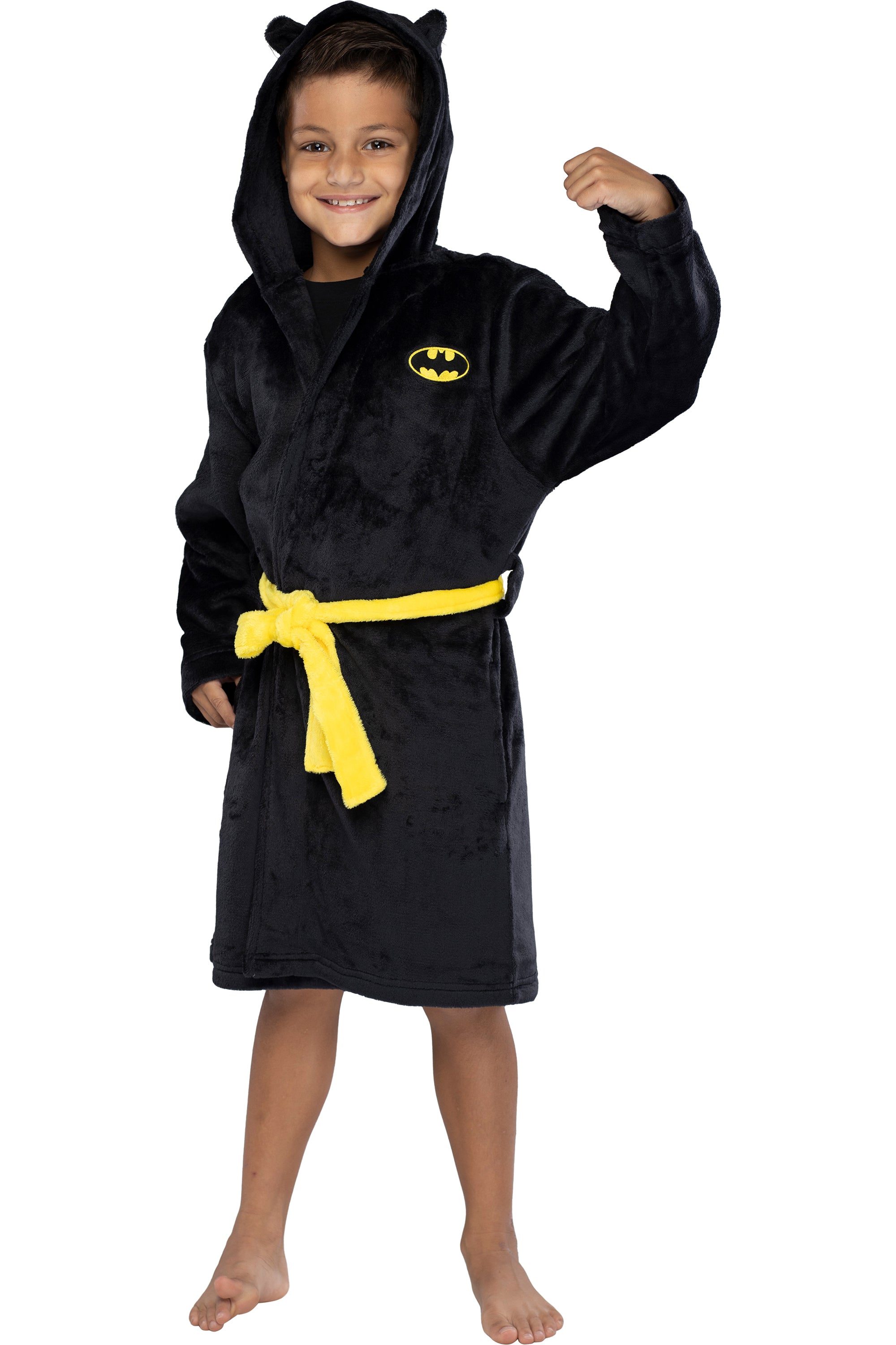 DC Comics Kids Superhero Plush Fleece Hooded Costume Robe