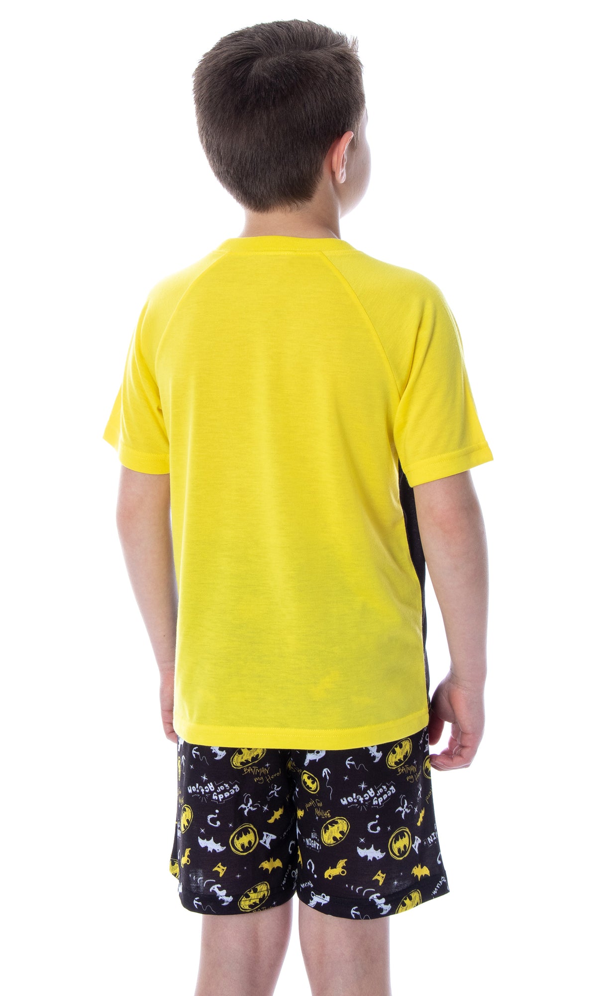 DC Comics Boys' Batman Ready For Action Shirt and Shorts 2 PC Pajama Set
