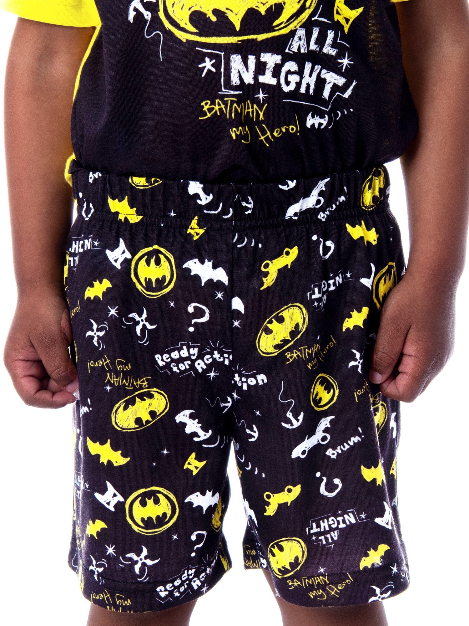 DC Comics Toddler Boys' Batman Pajamas Ready For Action 2 Piece Pajama Set