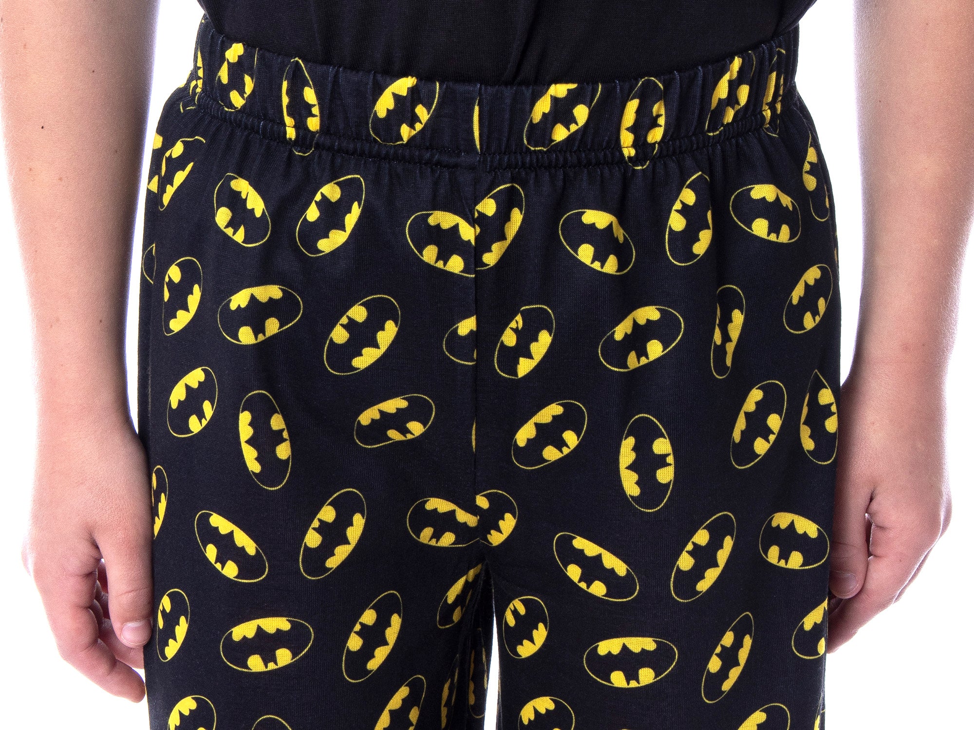 DC Comics Big Boys' Batman Logo Short Sleeve Shirt Pajama Short Set