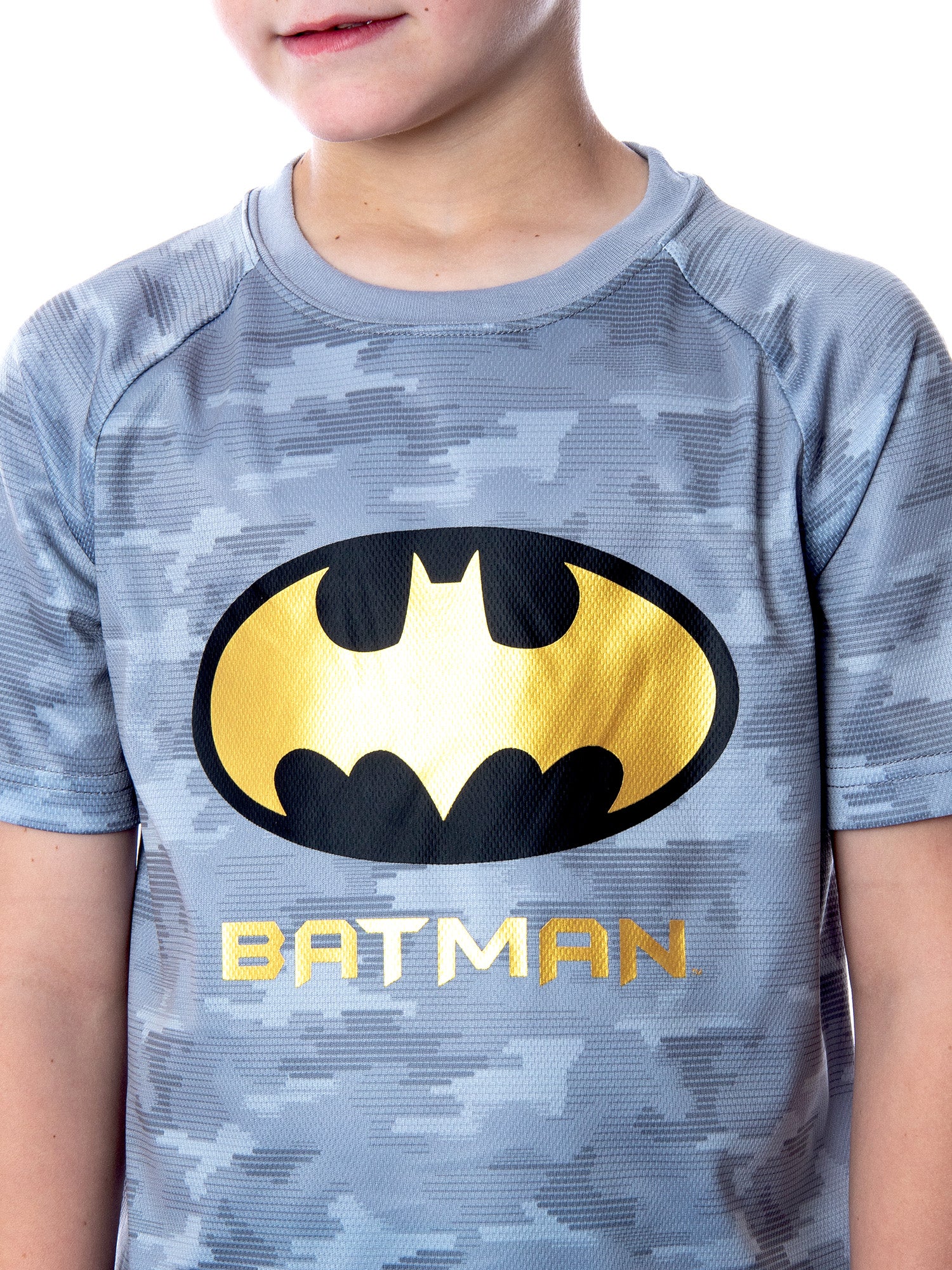 DC Comics Boys' Justice League Digital Camo Batman 2 PC Pajama Set