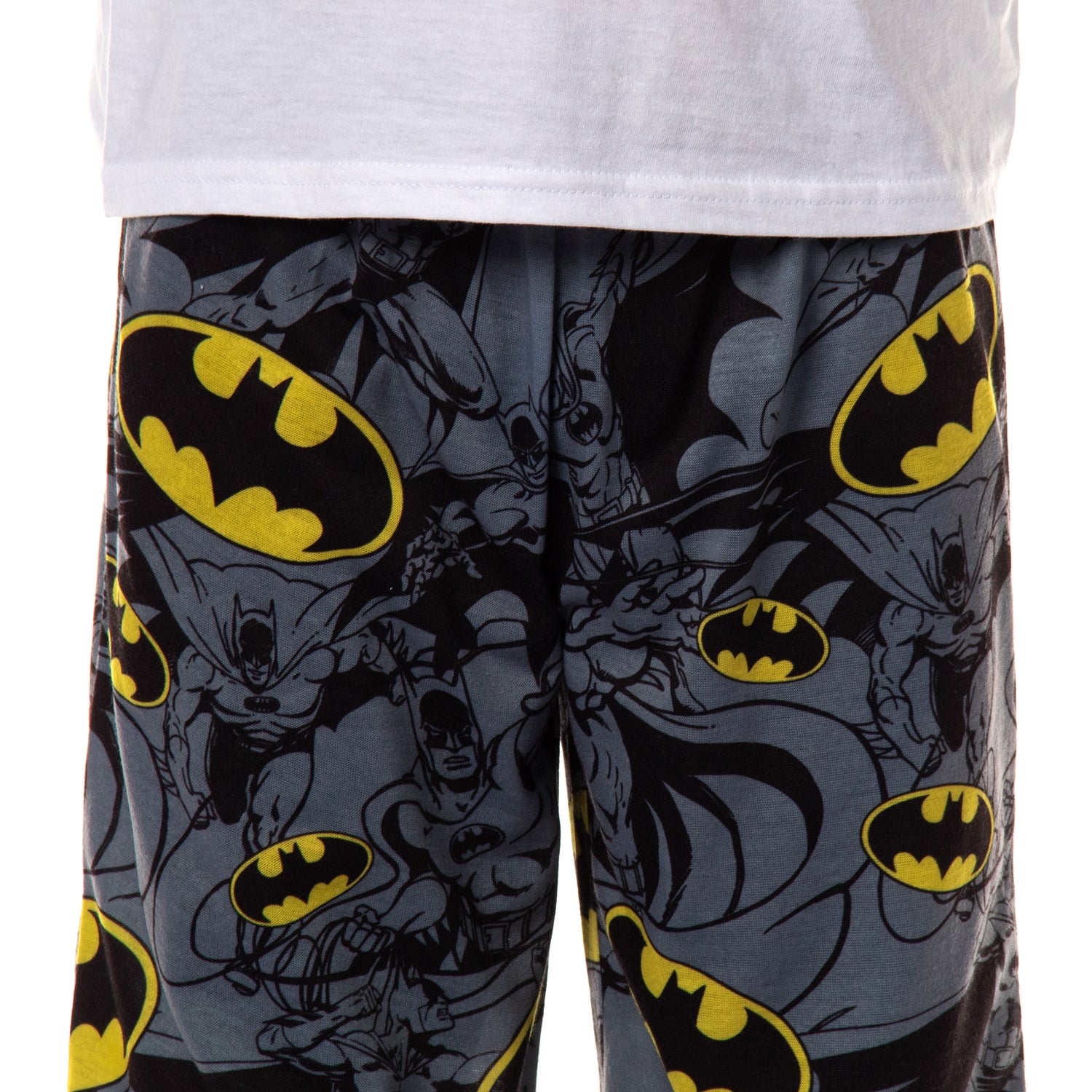 DC Comics Batman Boys' Logo Character Design Allover Print Pajama Pants