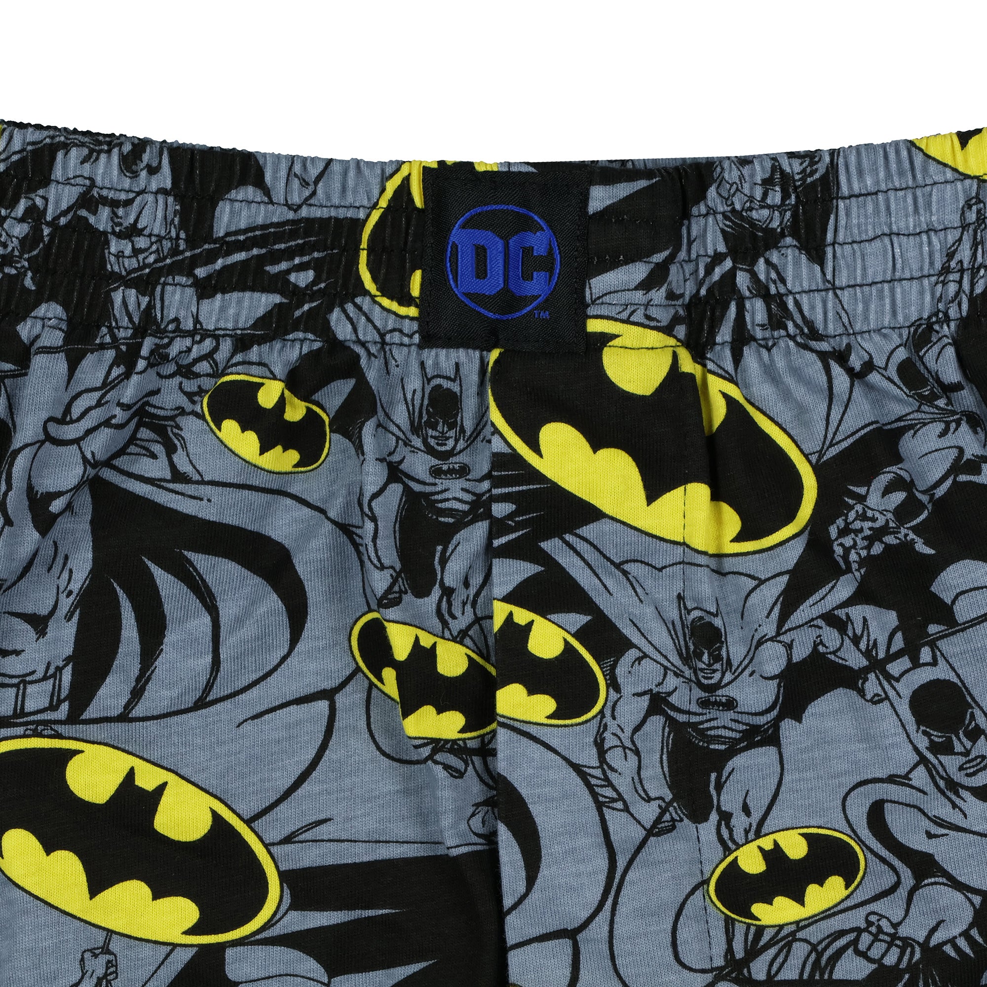 DC Comics Batman Boxer Shorts Men's Action Poses Bat Signal Logo Underwear