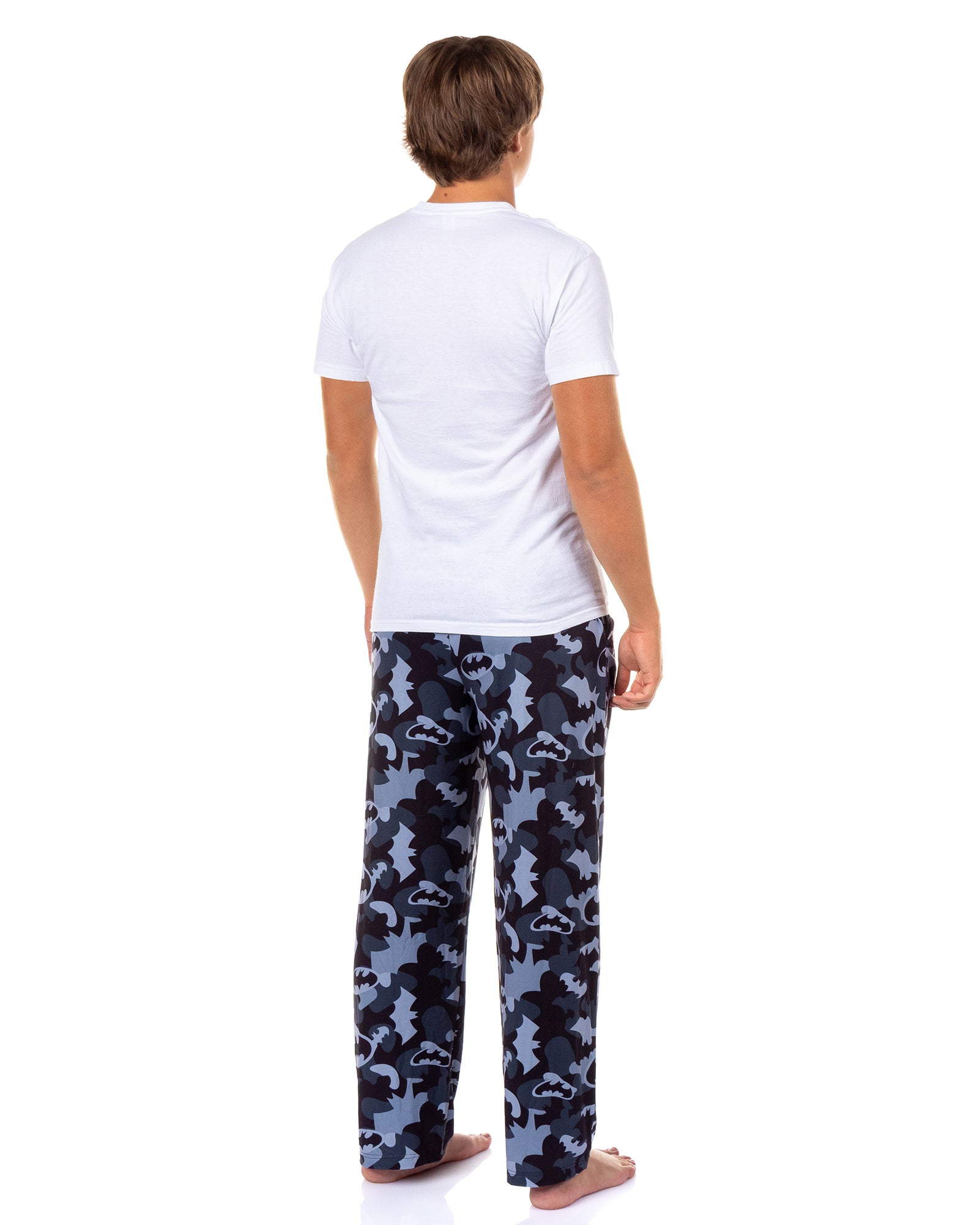 DC Comics Men's Batman Pajama Pants Camo Bat Signal Sleep Lounge Bottoms