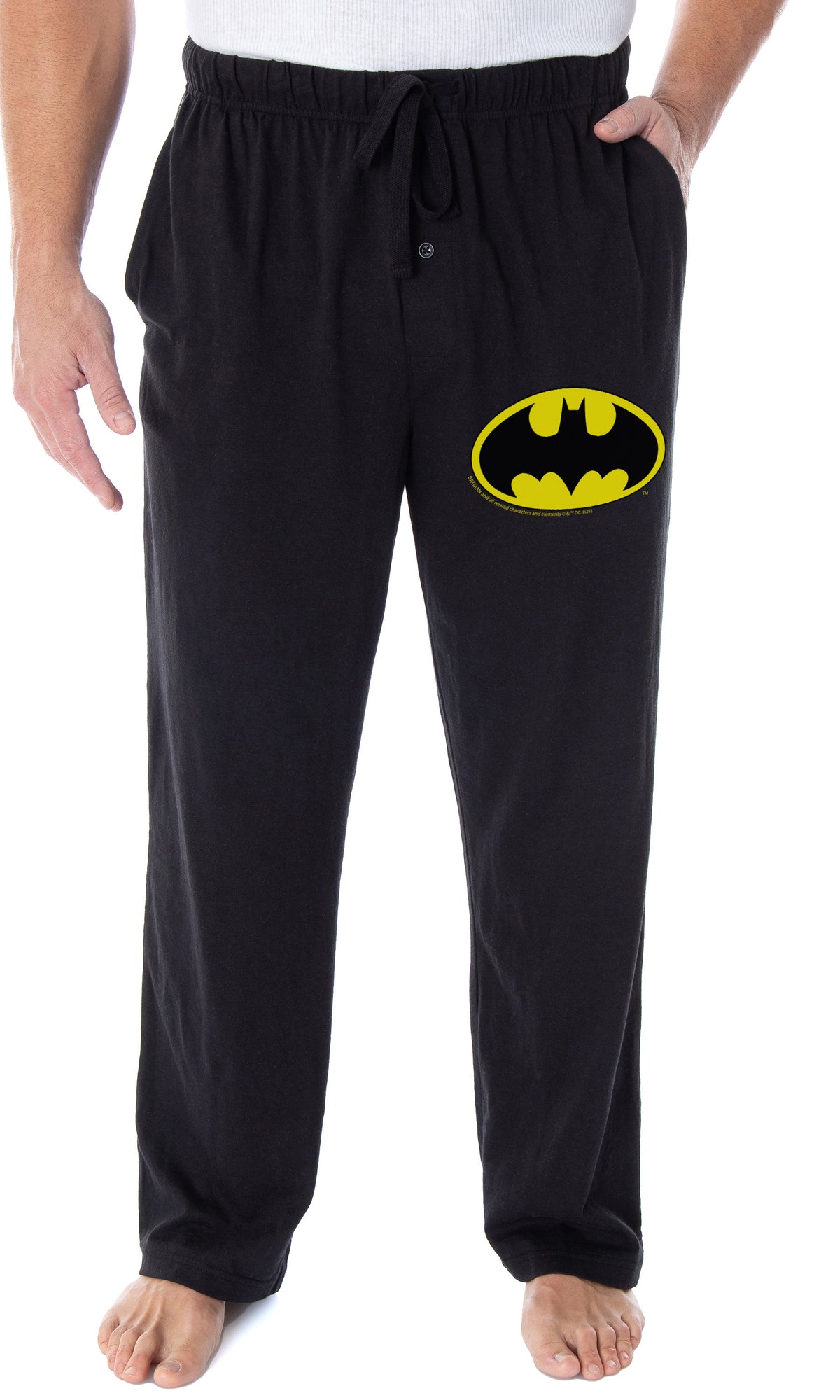 DC Comics Men's Batman Pajama Pants Bat Symbol Loungewear Sleep Pants