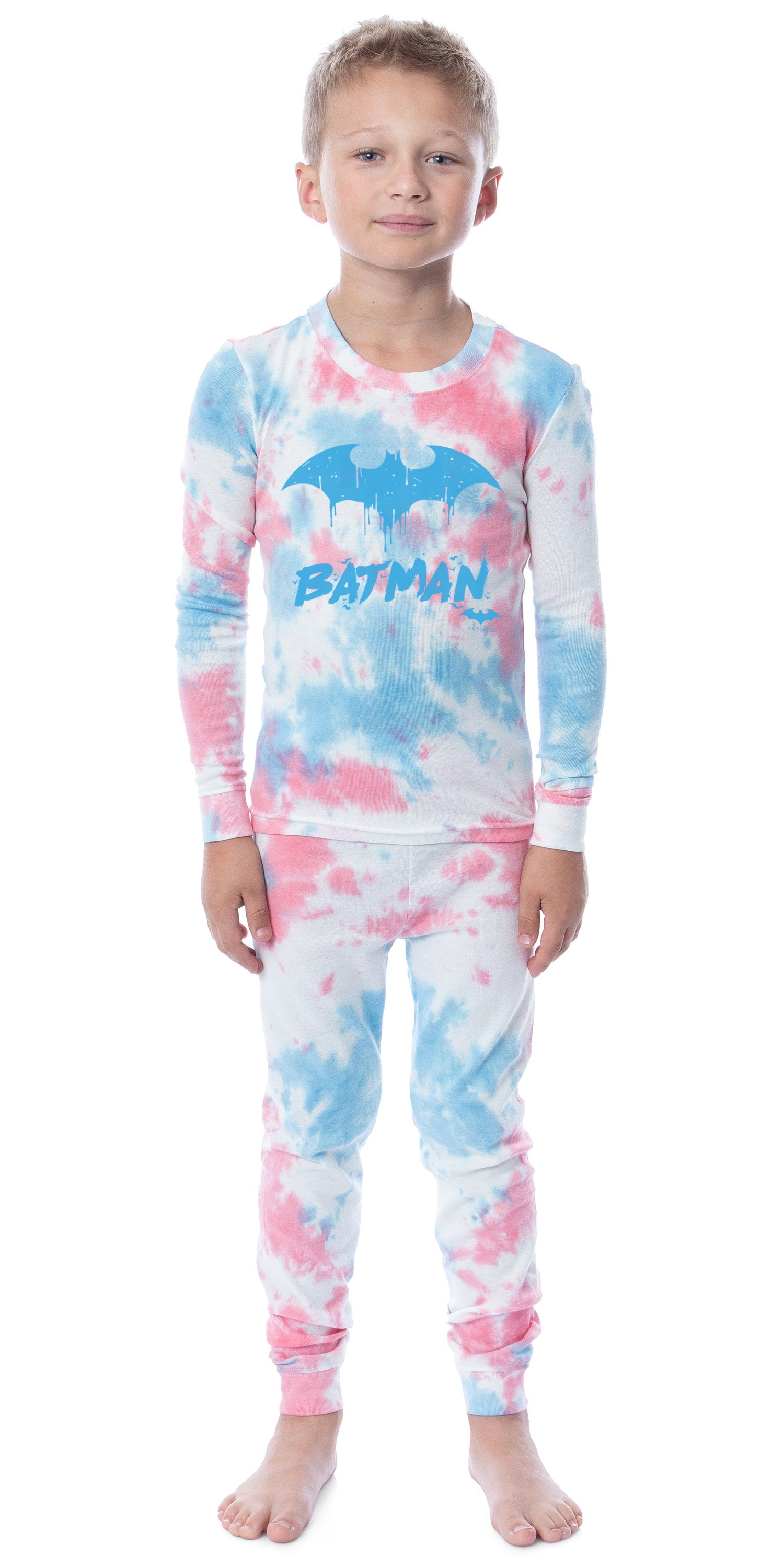 DC Comics Batman Unisex Youth Child Girls' Boys' Sleep Tight Fit Pajama Set