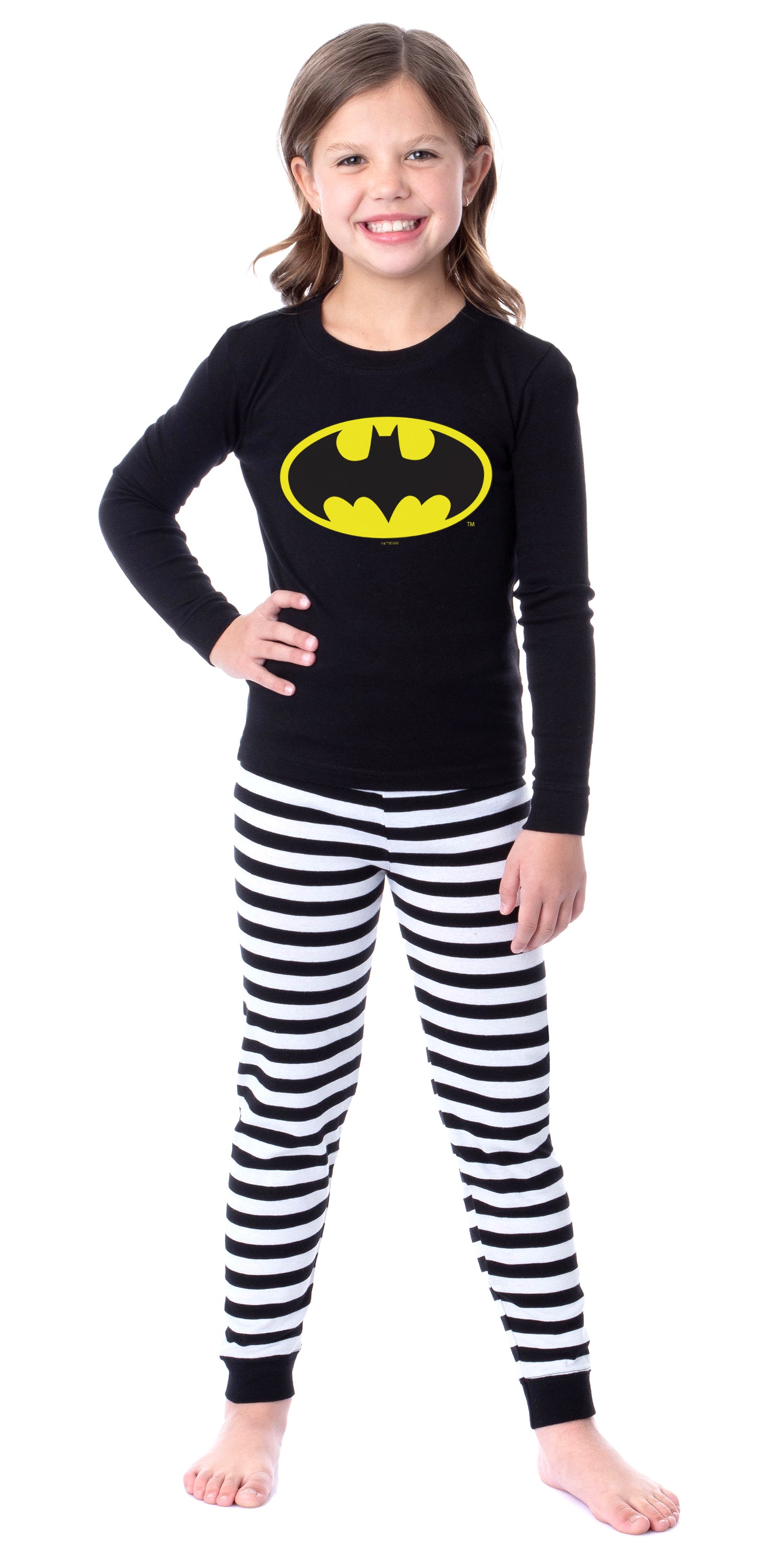 DC Comics Batman Classic Logo Tight Fit Cotton Matching Family Pajama Set