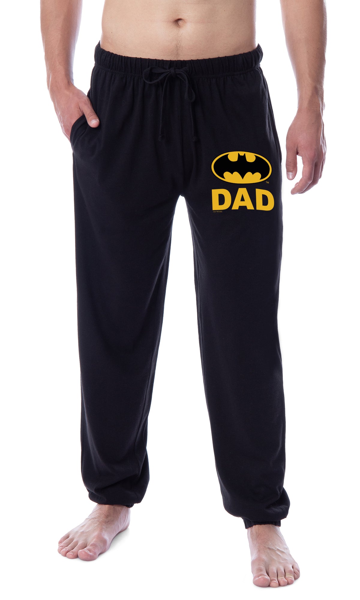 DC Comics Mens' Batman Character Father's Day Bat Dad Classic Sleep Jogger Pajama Pants
