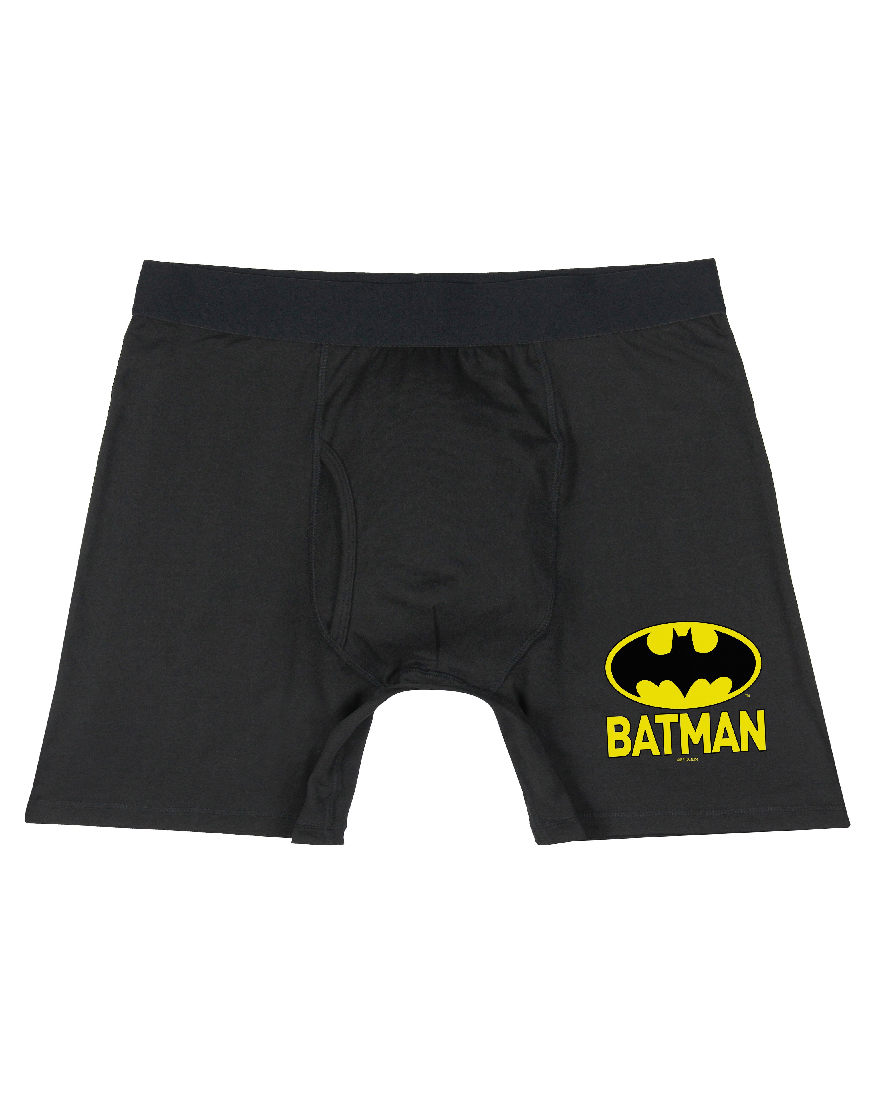 DC Comics Men's Batman Classic Logo Boxer Briefs Underwear Casual Lounge