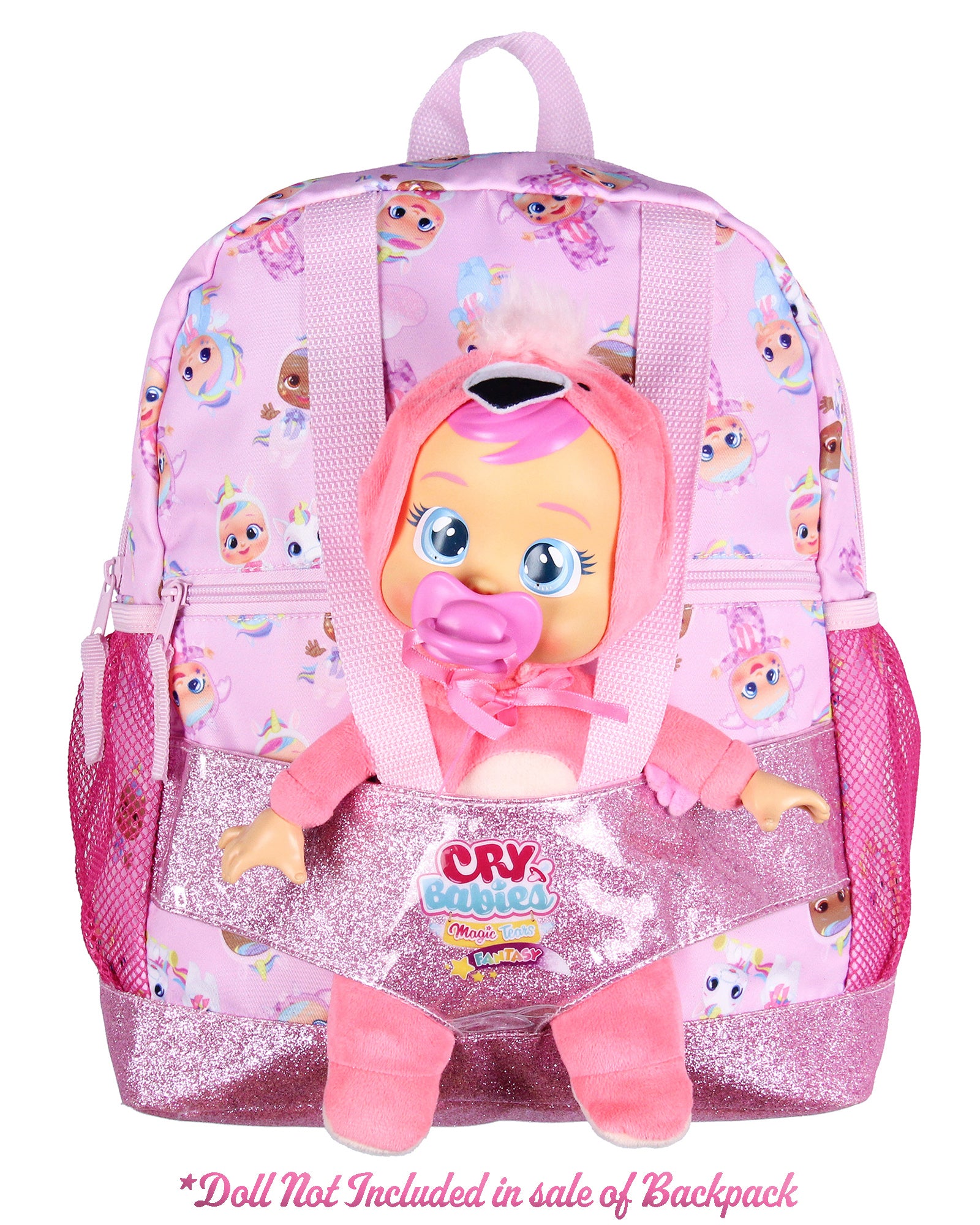 Cry Babies Magic Tears Characters Baby Doll Carrier Dual Compartment Backpack