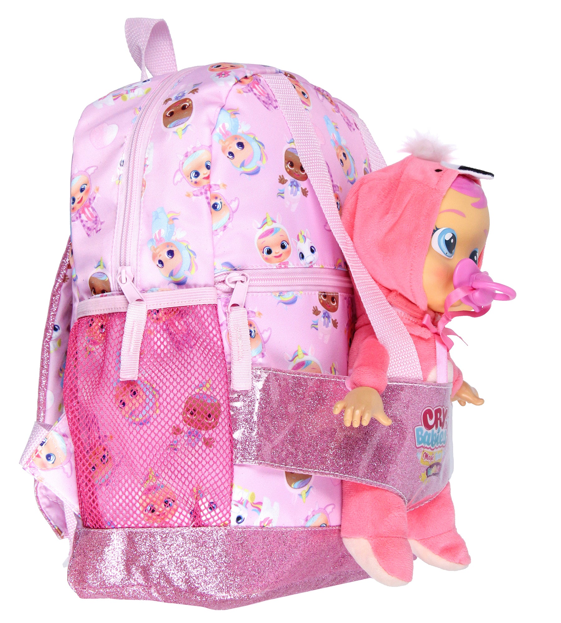 Cry Babies Magic Tears Characters Baby Doll Carrier Dual Compartment Backpack