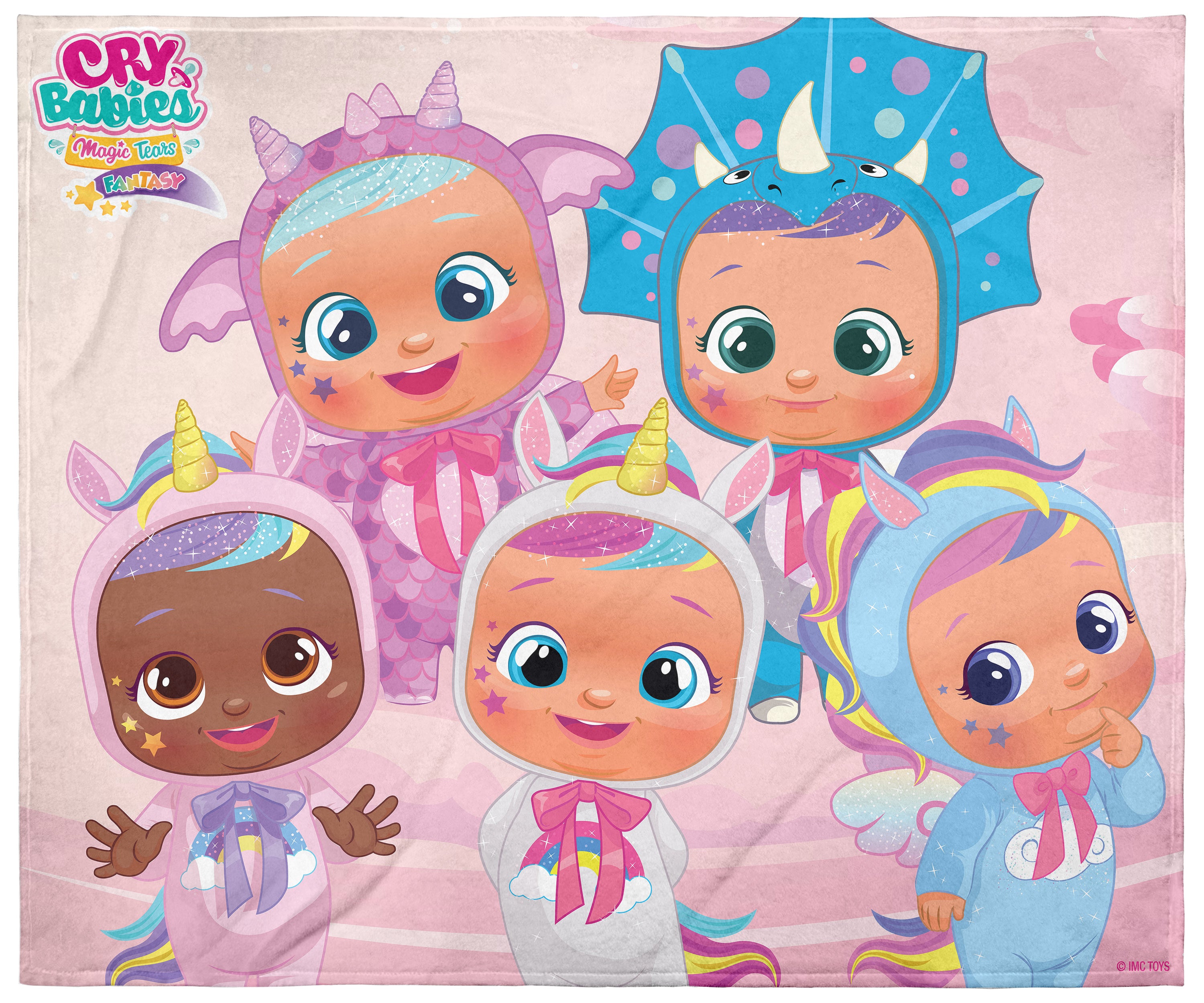 Cry Babies Super Soft And Cuddly Plush Fleece Throw Blanket