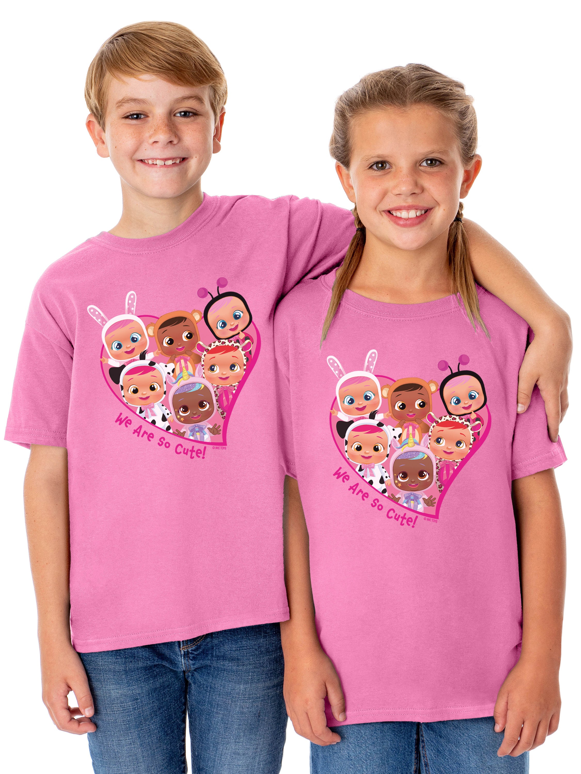 Cry Babies Magic Tears Girl's We Are So Cute Crewneck T-Shirt For Kids