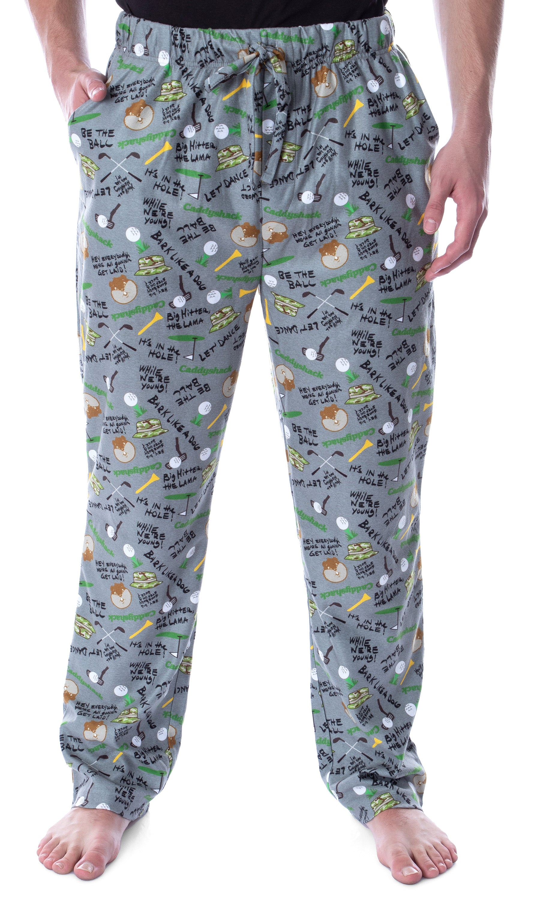 Caddyshack the Movie Men's Allover Print Loungewear Pajama Pants
