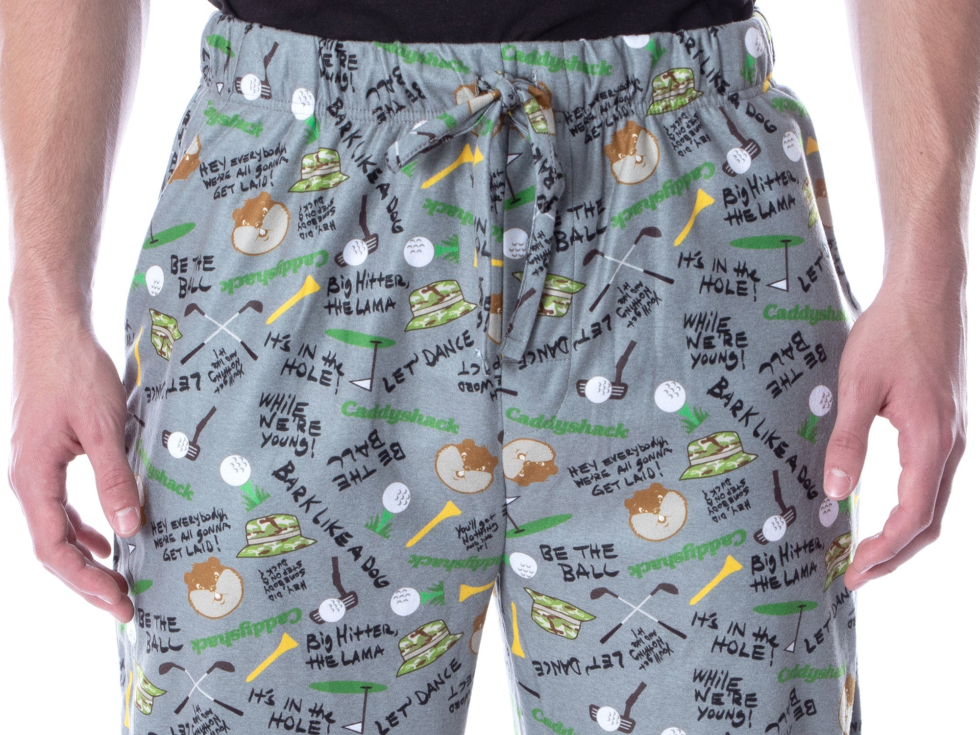 Caddyshack the Movie Men's Allover Print Loungewear Pajama Pants